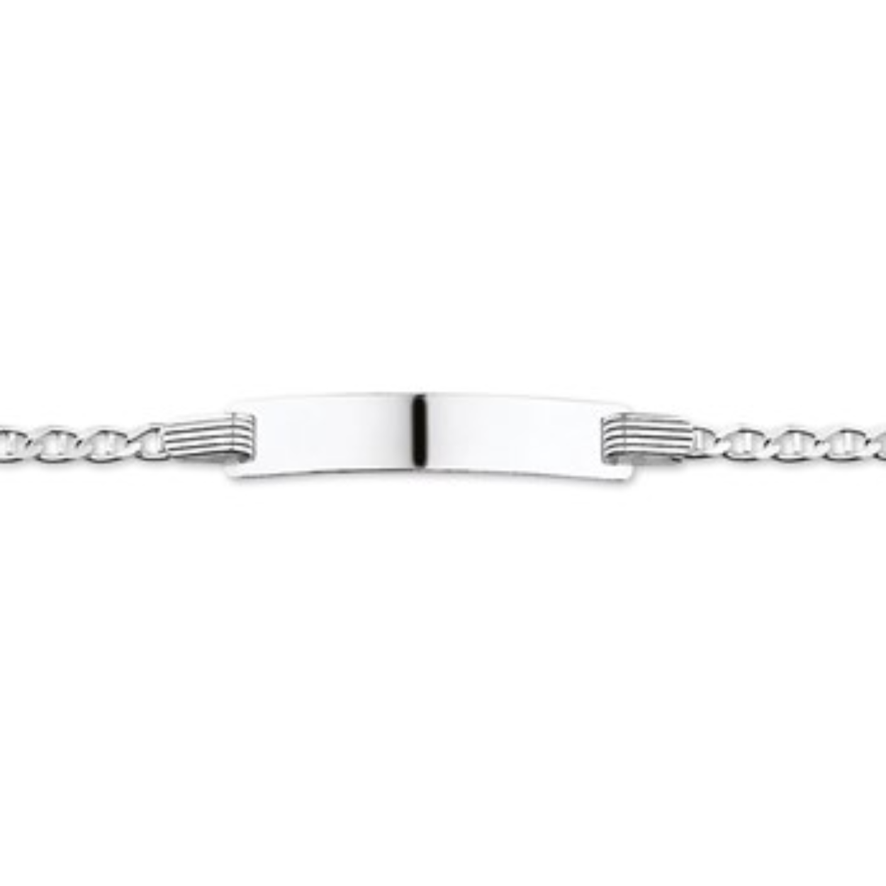 Graveerarmband anker plaat 5,0 mm 13-15 cm
