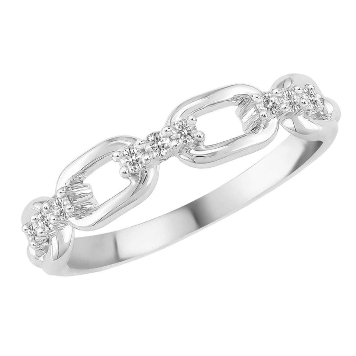 Ring wit goud 18kt met diamanten.