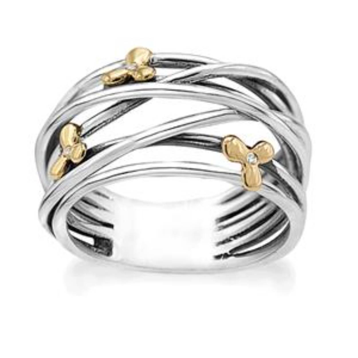 Rabinovich zv ring golden flowers