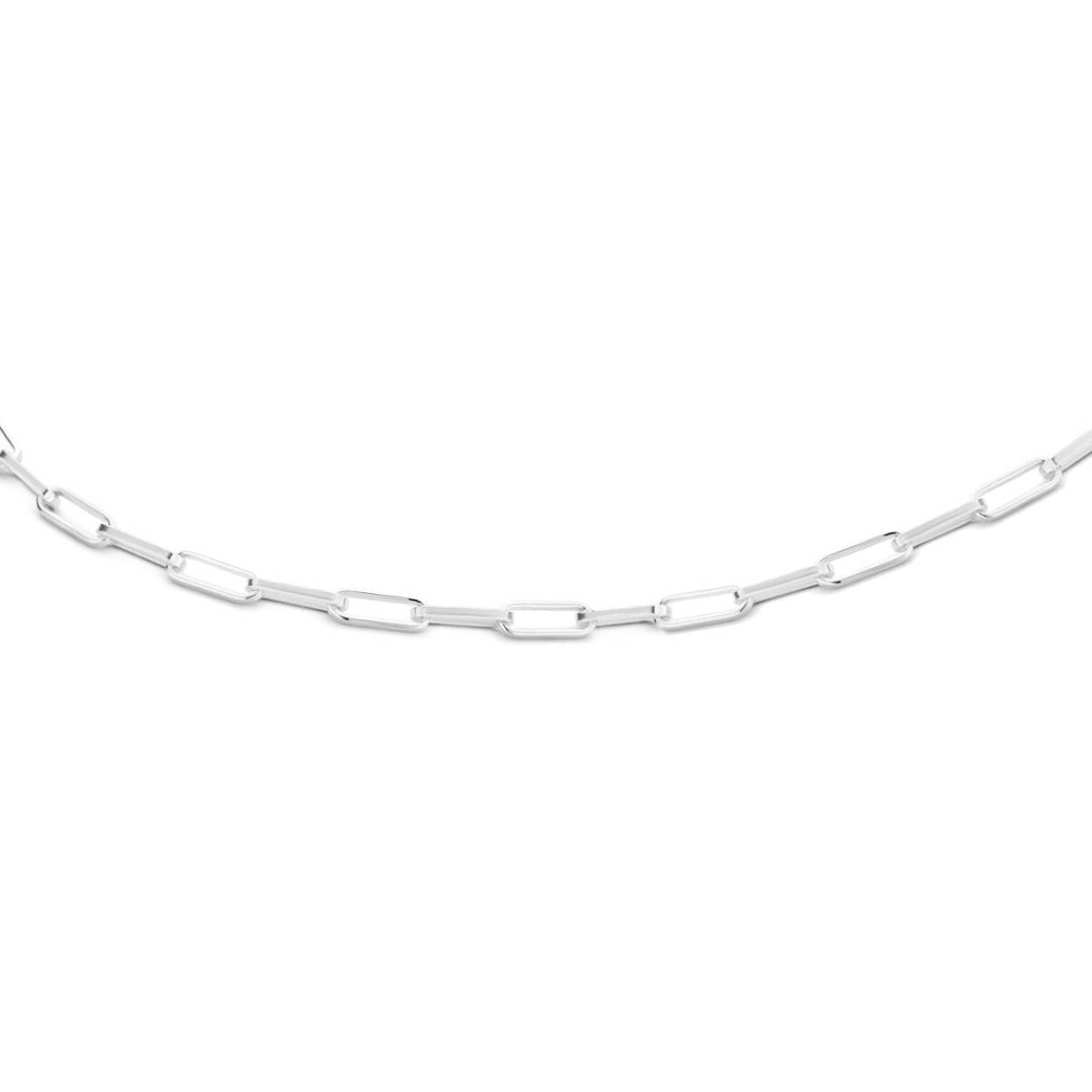 Gerhodineerd 925 zilveren collier met een schakelbreedte van 2.3mm en een karabijn sluiting. Het collier heeft een draaglengte van 42cm met een extensie van 3cm.