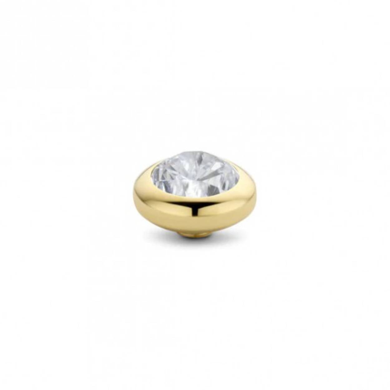 Melano vivid cz steentje - goudkleurig - dames - salmon