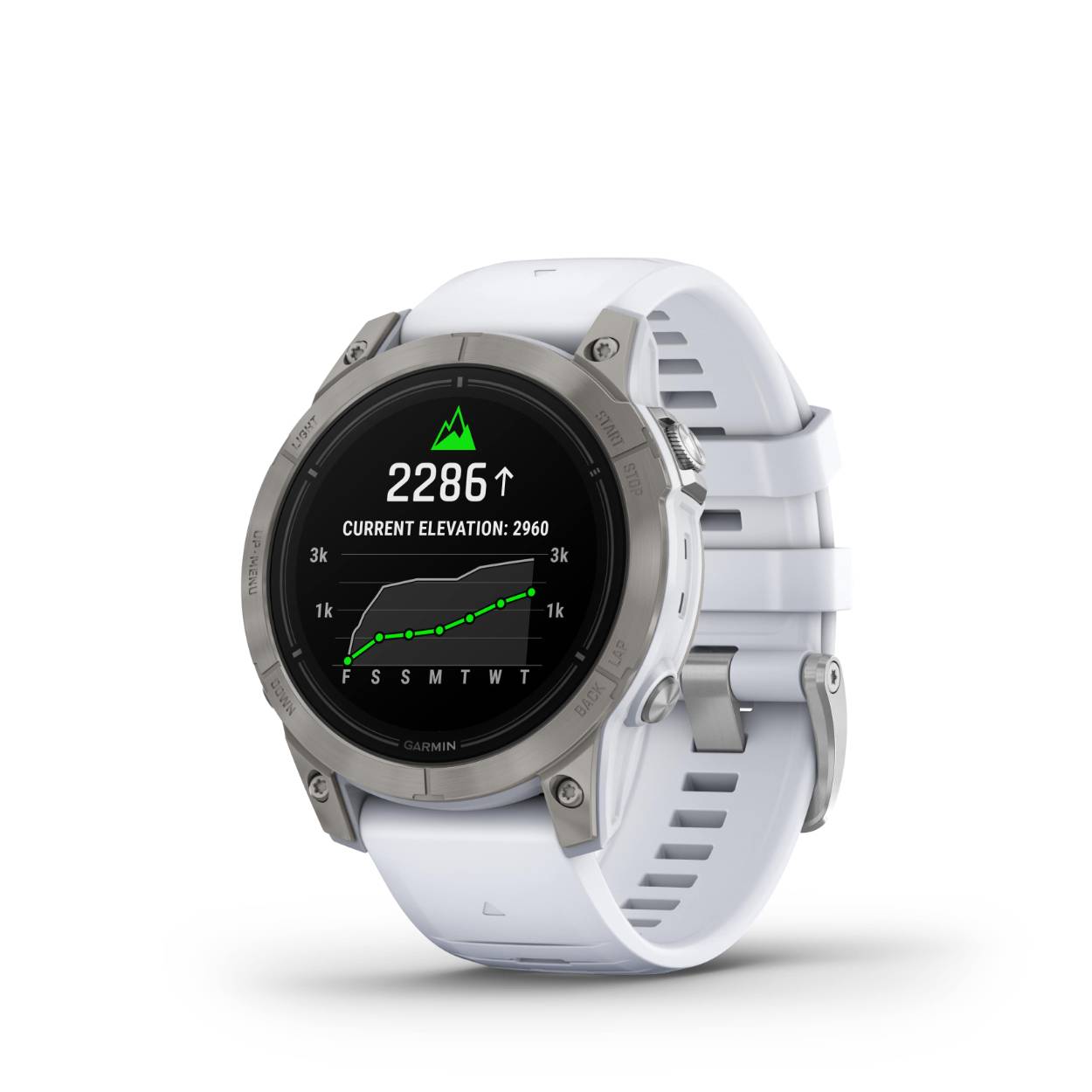 Epix Pro (Gen 2) Sapphire Edition 47 mm. Titanium met Whitestone band