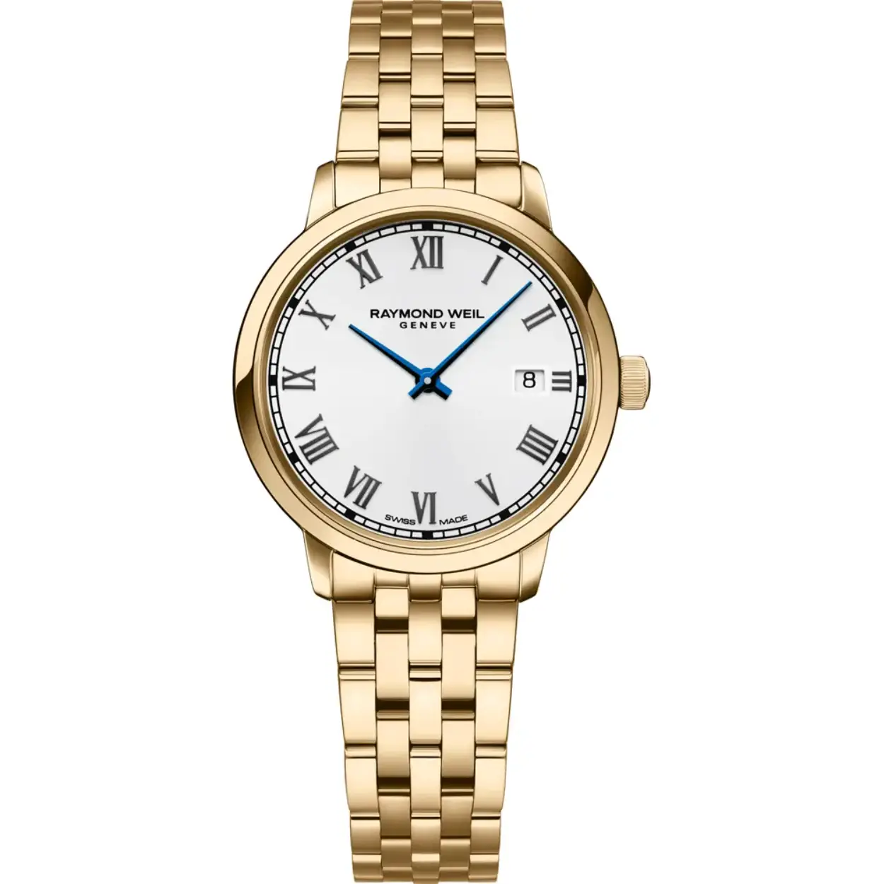 Raymond Weil horloge met stalen band, Toccata verguld