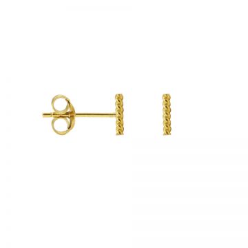 Karma Symbols Tubes Ribbled Goldplated