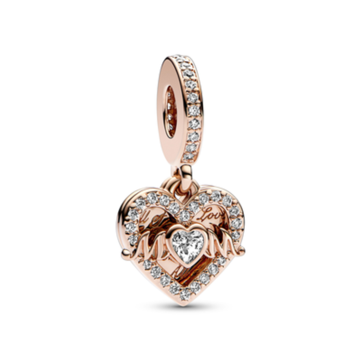 Pandora hanger rosé heart & MuM - 789402C01