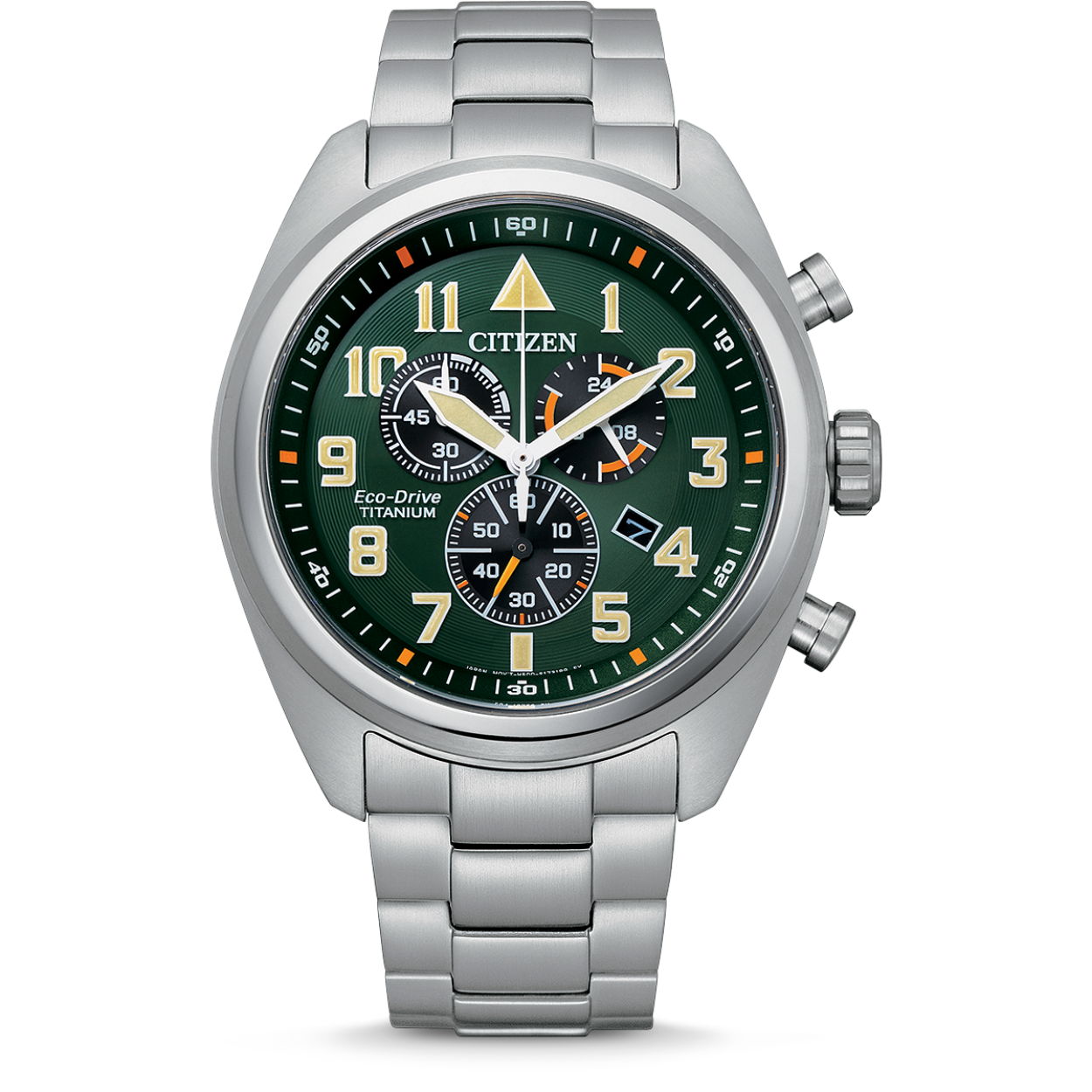 De Citizen AT2480-81X is een herenhorloge gemaakt van Super Titanium TIC. Dat maakt dit uurwerk zeer licht in gewicht (slechts 99 gram) en het is daarbij ook nog eens anti-allergisch en anti-magnetisch. Groot voordeel van titanium is ook dat het zeer sterk is en bijzonder hard. Krasjes en beschadigingen zullen op dit horloge niet snel voorkomen. Verder is dit Super Titanium horloge uitgerust met een Eco-Drive uurwerk, het heeft saffierglas en een chronograaf/stopwatch en het is waterdicht tot 100 meter.
+ Super Titanium horloge
+ Anti-allergisch/anti-magnetisch
+ Eco-drive uurwerk
Eco-Drive uurwerk
De Citizen AT2480-81X heeft een Eco-Drive uurwerk dat energie uit licht haalt. Zonlicht of kunstlicht dat maakt niks uit. Nooit meer een batterij vervangen dus! Je kunt dit horloge 150 dagen op je nachtkastje leggen alvorens het stilvalt. Met een beetje licht op de wijzerplaat start de AT2480-81X zo weer op. 
Saffierglas
Het laatste wat je wilt is dat er na verloop van tijd krassen en beschadigingen op het horlogeglas komen. Daarom is dit Citizen model uitgerust met saffierglas, het is harder dan mineraalglas en zeer krasvast.