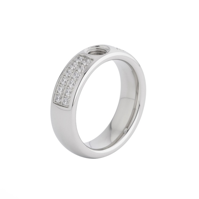 Melano ring Vivid maat 58-M01R 9010 SS CZ-58