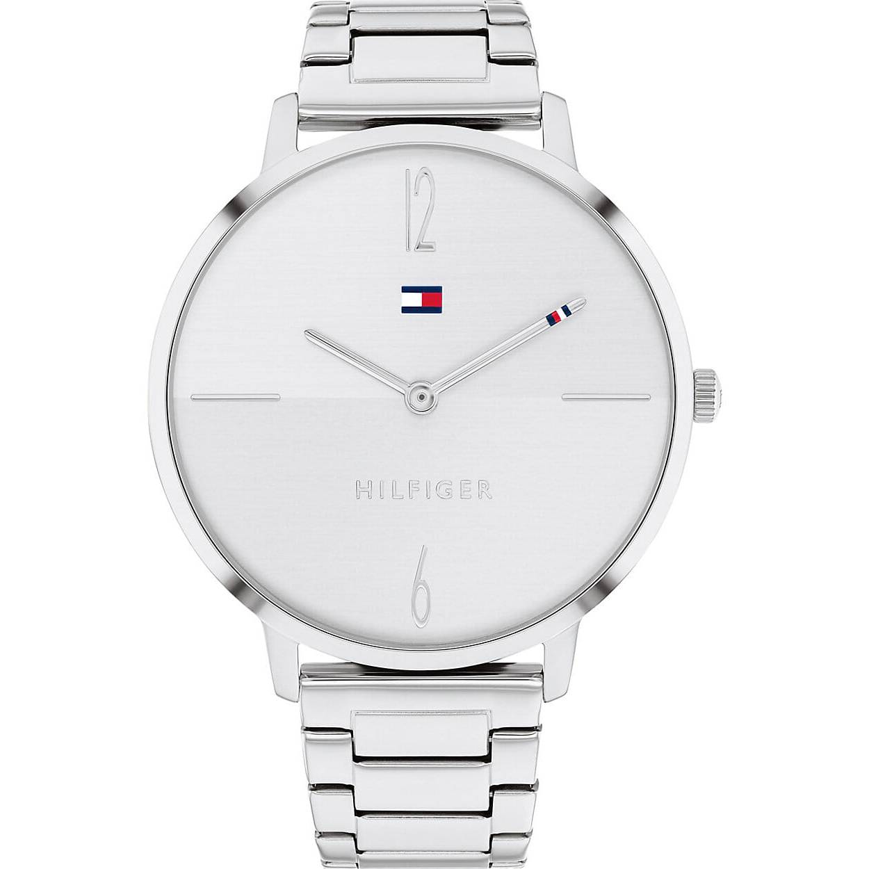 Liza zilver | zilver | schakelband
tommy hilfiger horloge  th1782336
Het horloge heeft een quartz uurwerk. De wijzerplaat is zilverkleurig en is afgedekt met mineraalglas. De band is gemaakt van rvs.