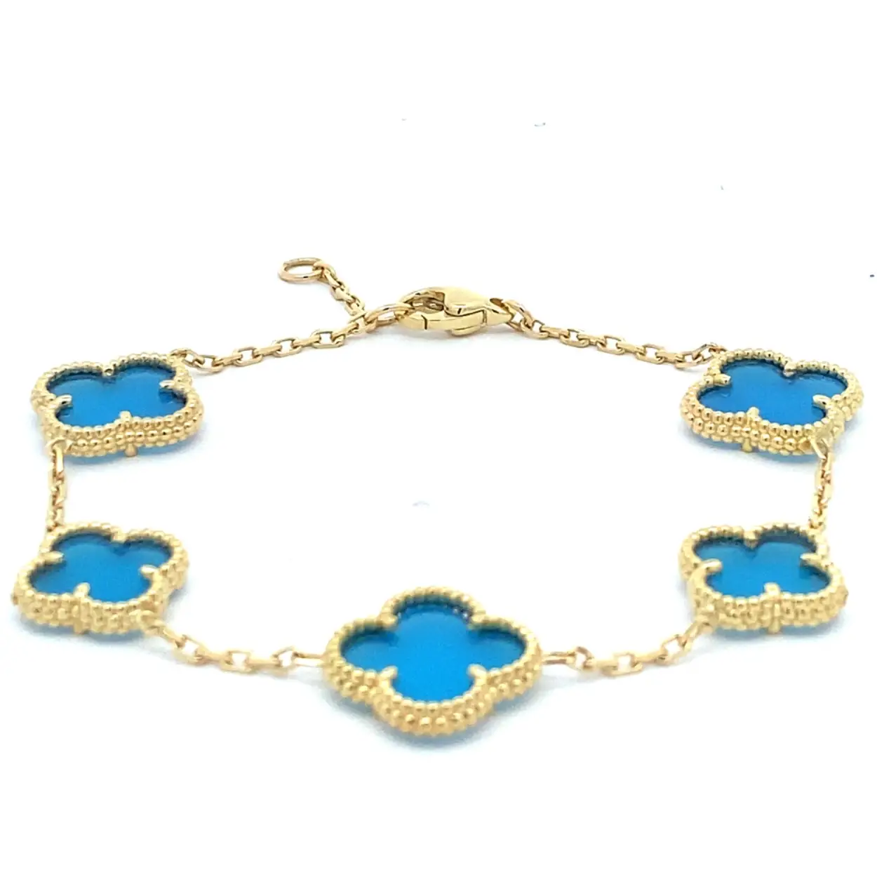 Merk	JH Brummer
Model	Alhambra Geel Blauw Agaat
Lengte	20 cm
Afwerking	Glanzend
Schakeltype 	Anker schakel
Primair materiaal	Geelgoud