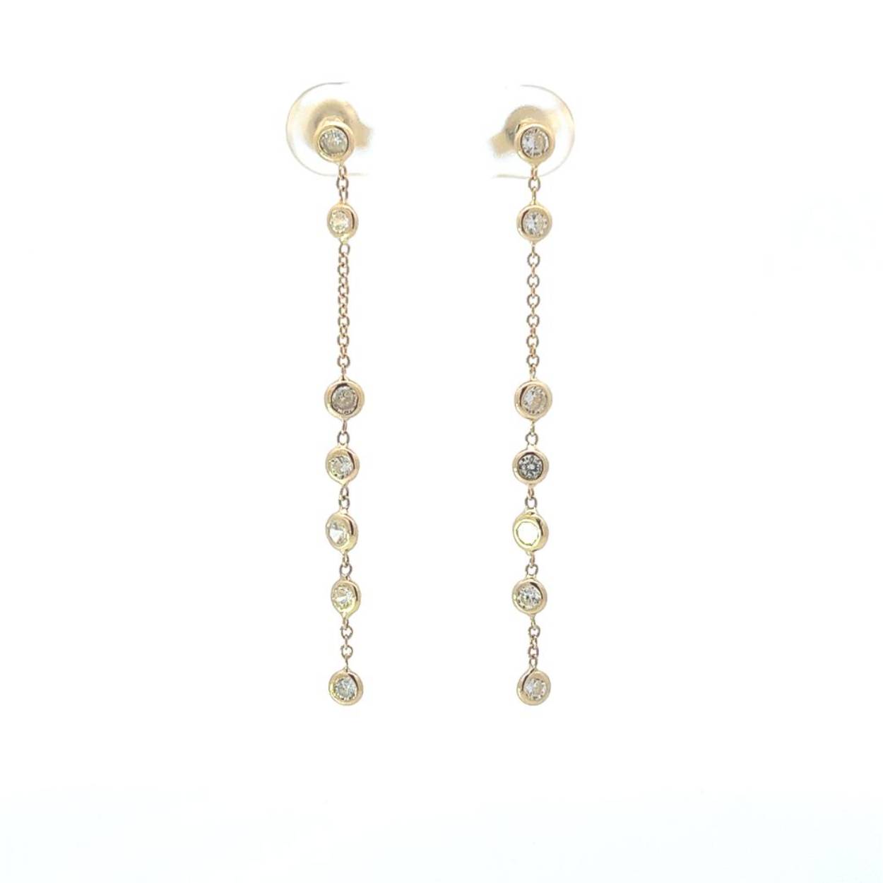 Femme Adoree oorslingers goud 18k zirconia