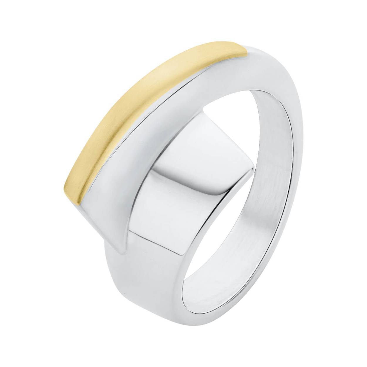 Zilveren slagring van Jean Jacques Smeijsters, de ontwerper van NOL. De ring is met de vervaardigd em is uniek in zijn soort. Op de afbeelding is het zilveren gedeelte gepolijst afgewerkt, de ring in onze collectie heeft op het zilveren gedeelte een hamerslag afwerking. De zilveren ring is op het smalle gedeelte uitgevoerd met een 14 karaats gouden inleg. Het gouden gedeelte is gematteerd afgewerkt. Bijpassend bij de ring is ook een spang, armband en oorknoppen verkrijgbaar. Afmetingen: breedte 9 - 2,8 mm.

Elk sieraad kan op maat worden gemaakt in zilver, goud of een combinatie van beide. Wij luisteren graag naar de wensen van de consument en creëren een uniek ontwerp.