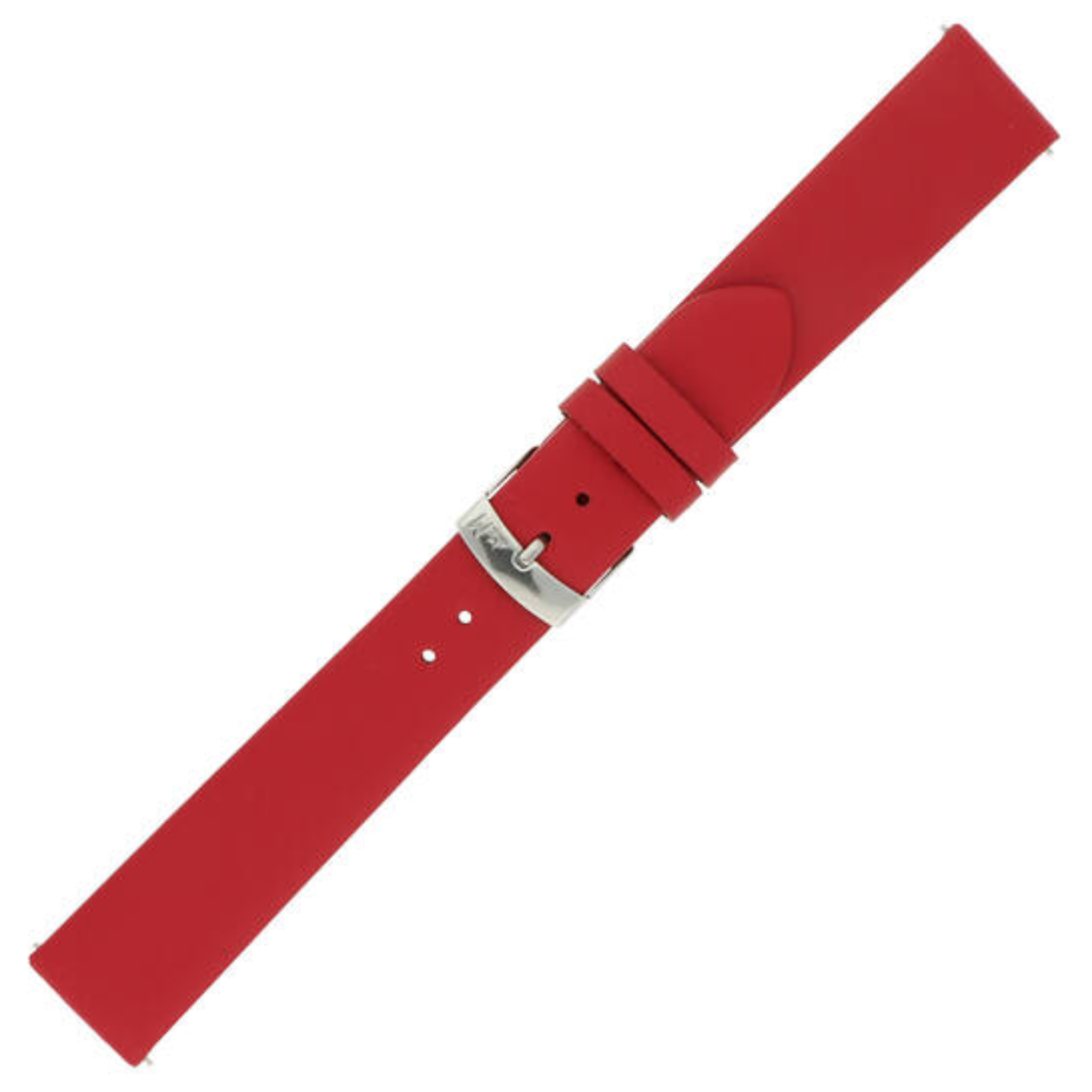 Morellato Horlogeband Rood 12mm Micra-Evoque Glad Leer PMX083MICRAE12