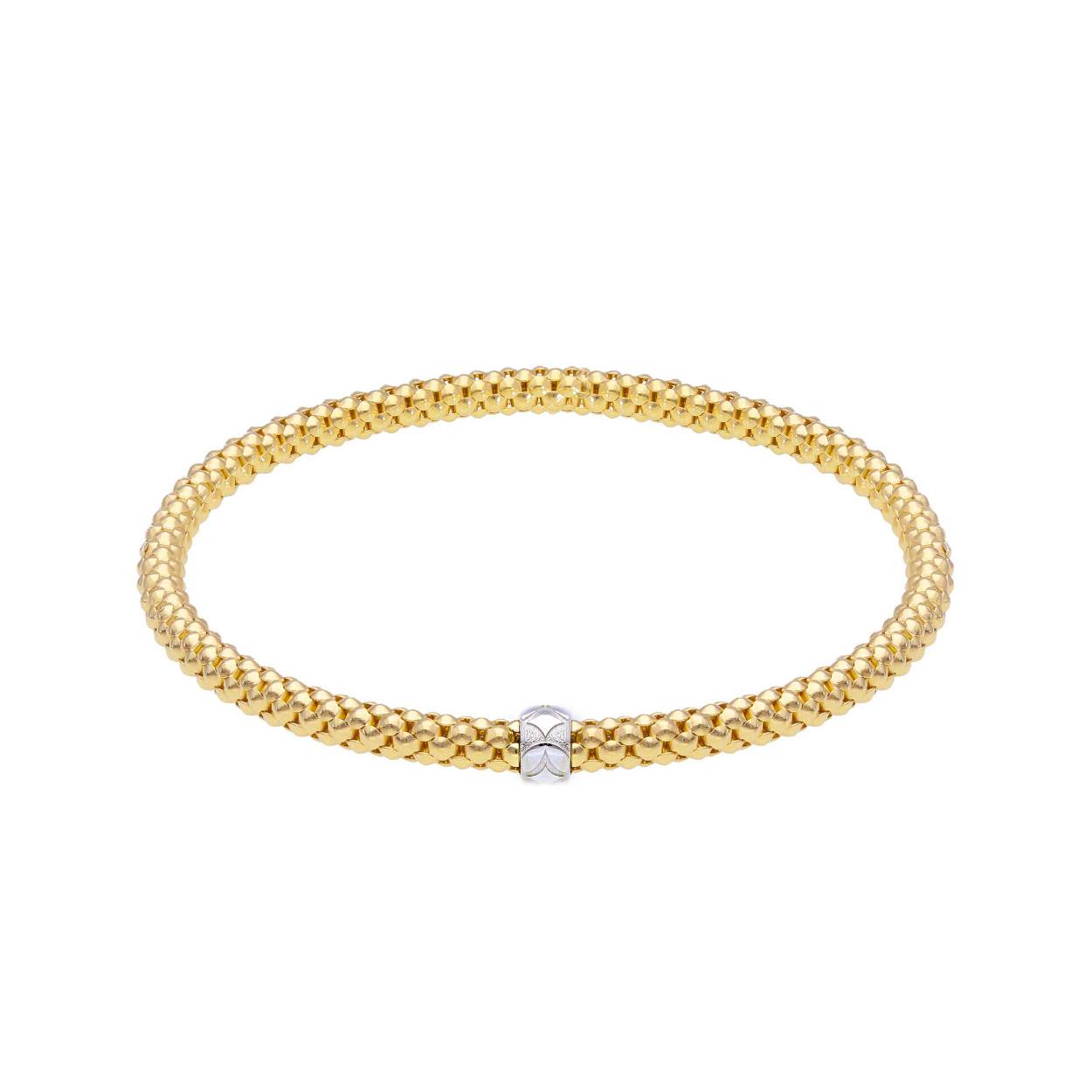 Armband geel goud 18kt  Stretch Flex
