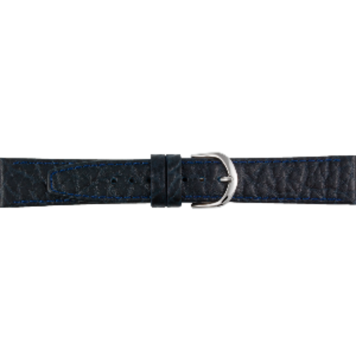 leren horlogeband donkerblauw 14mm