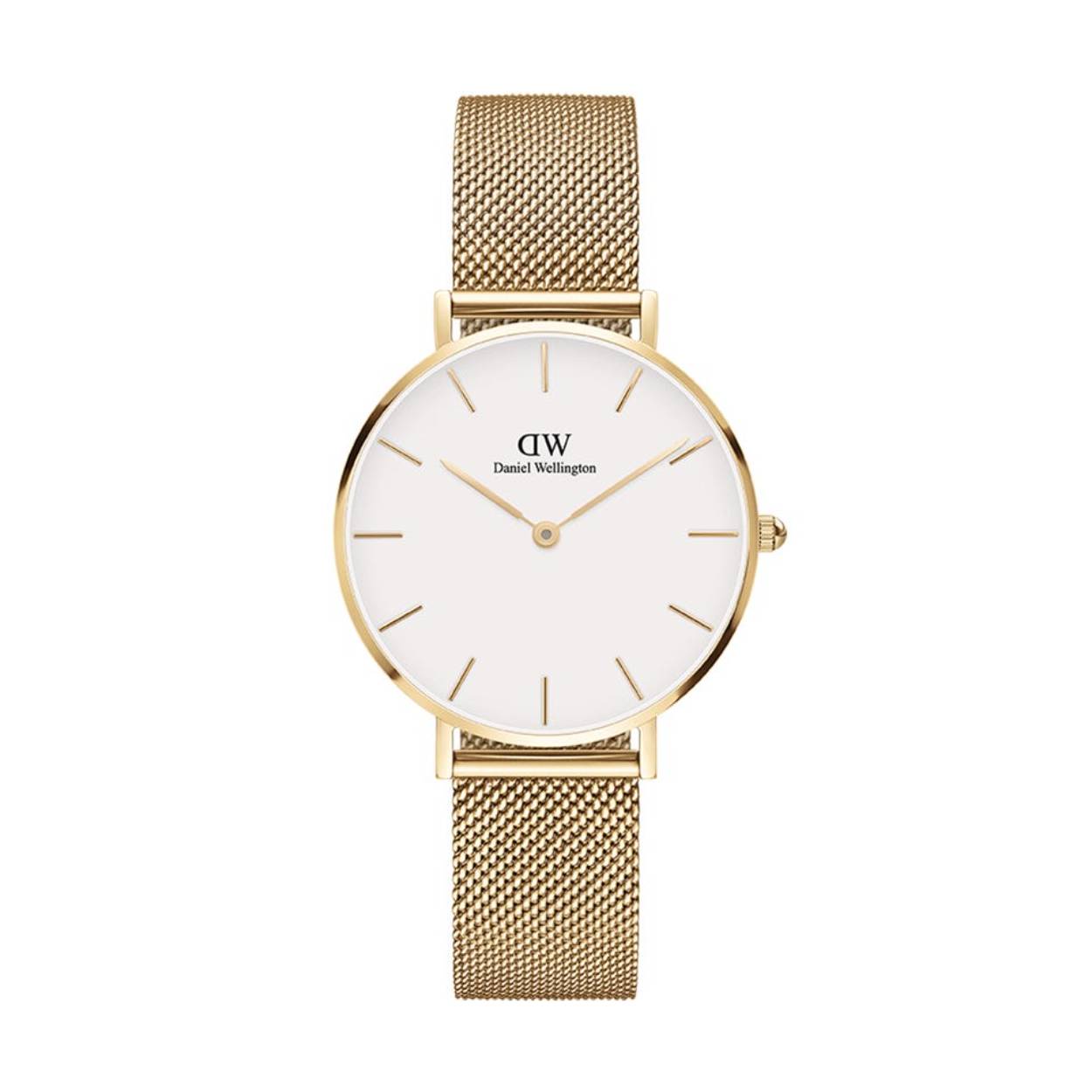 Daniel Wellington dames Horloge, bicolor stalen band, ronde kast met lichte wijzerplaat