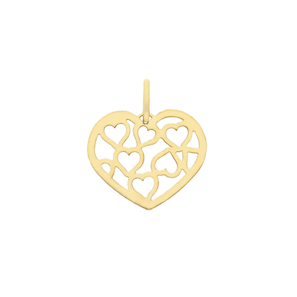 Gouden hartje hanger 18 karaat