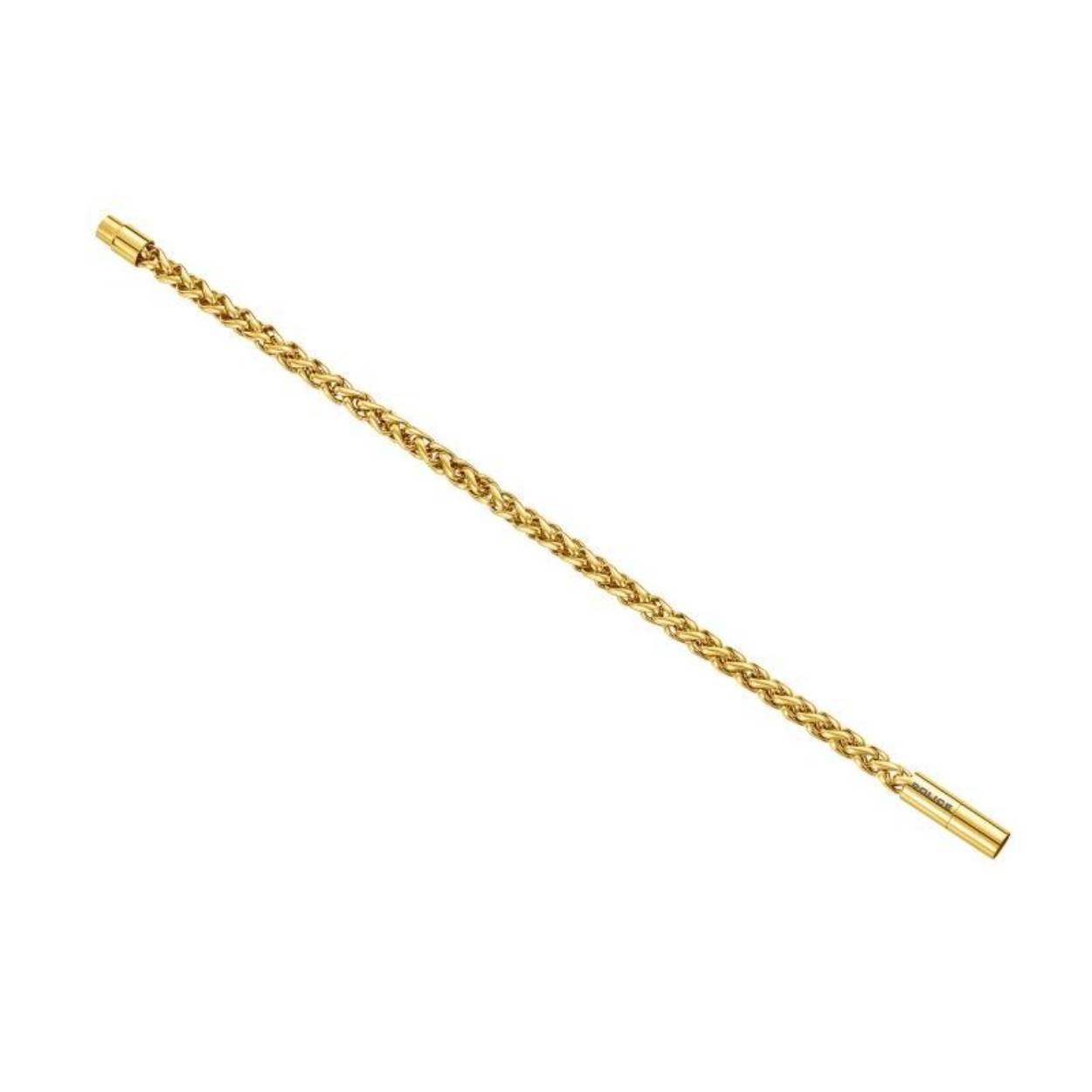 Stalen armband police plaqué
