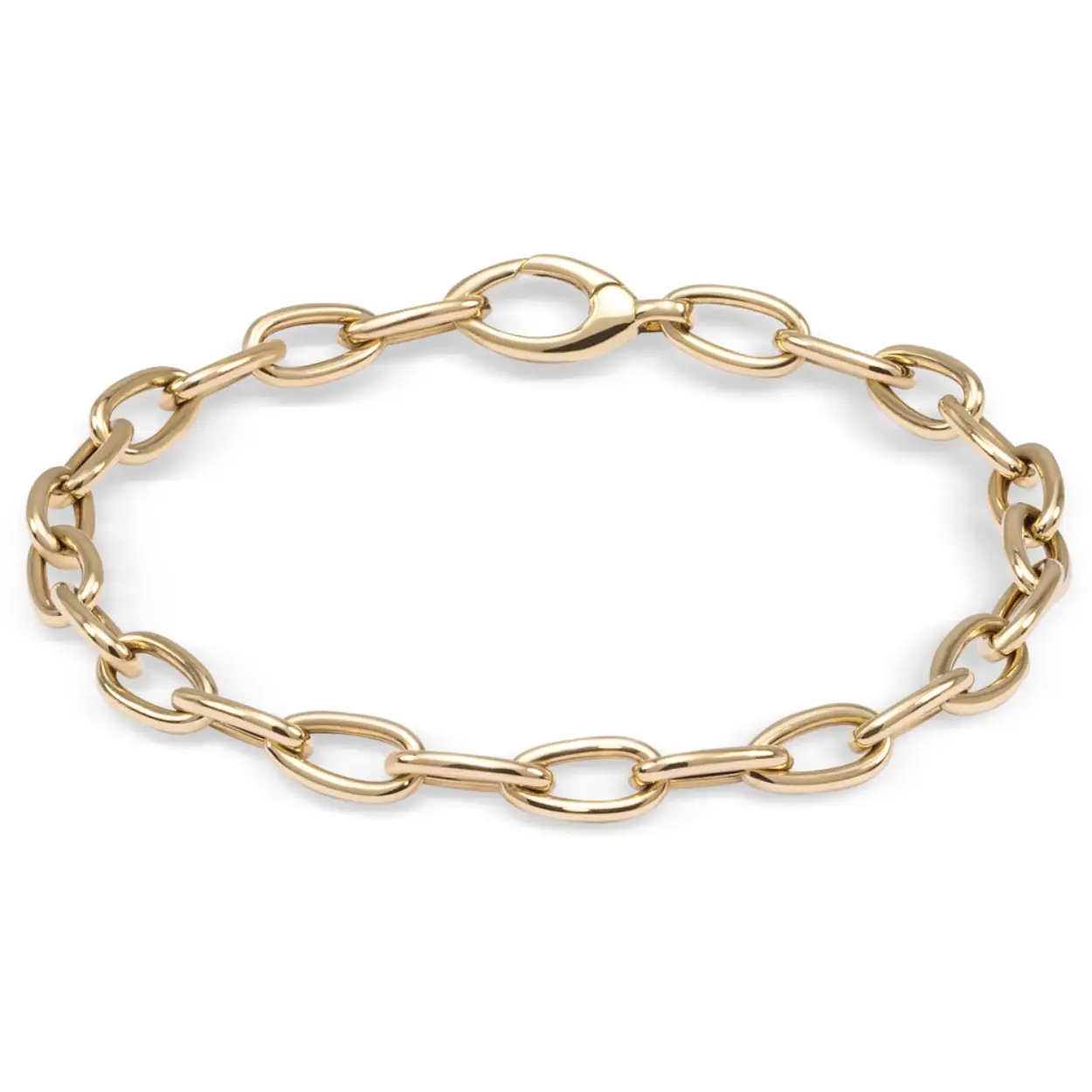 Monzario schakelarmband 14krt geelgoud 1228-A 19.5cm 5.5mm