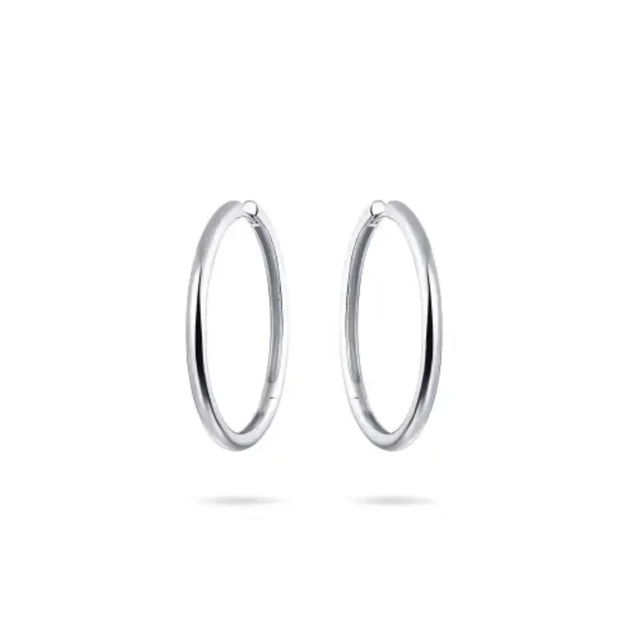 Polished bold hoops | 3 mm wide | 4