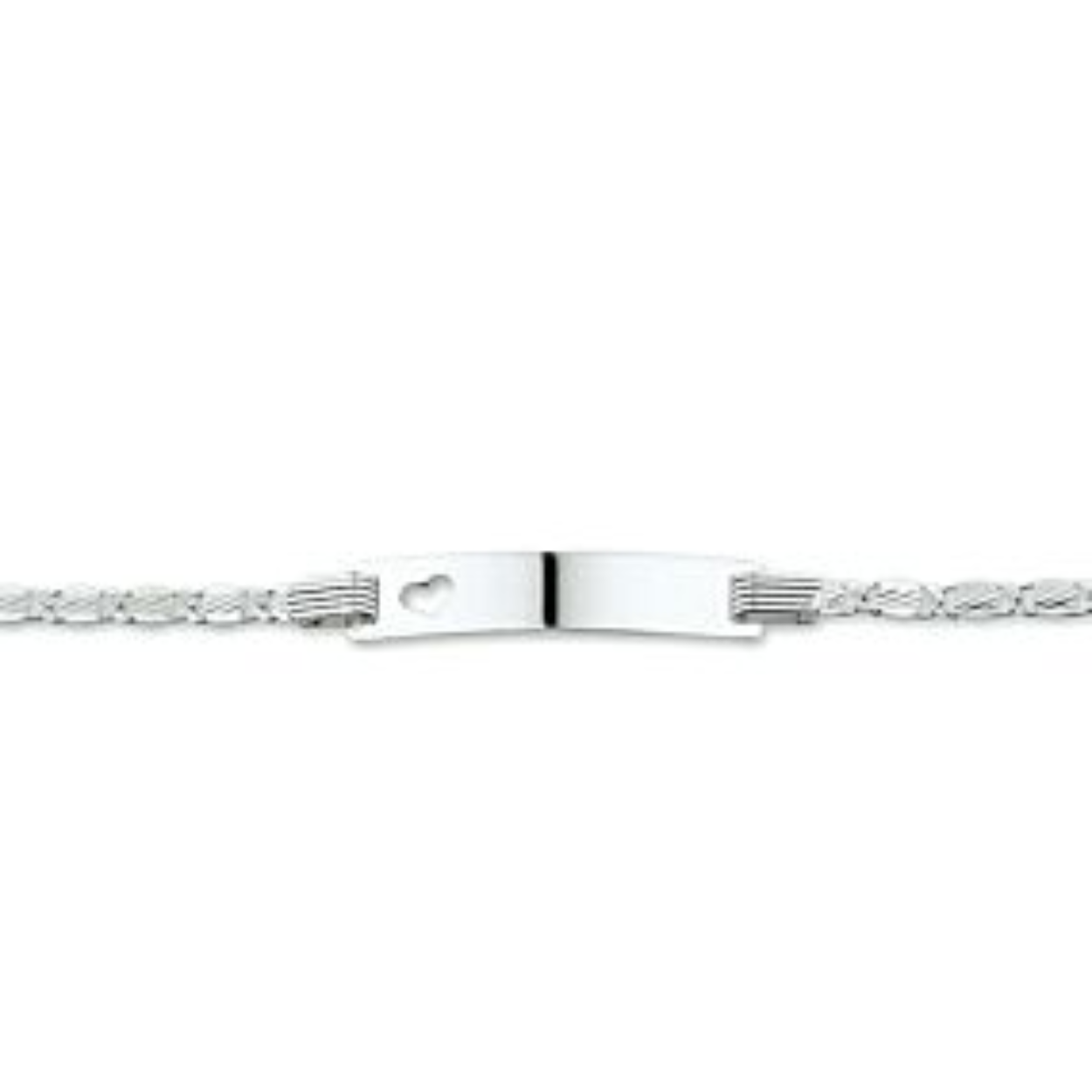 graveerarmband anker plaat 5,0 mm 13-15 cm