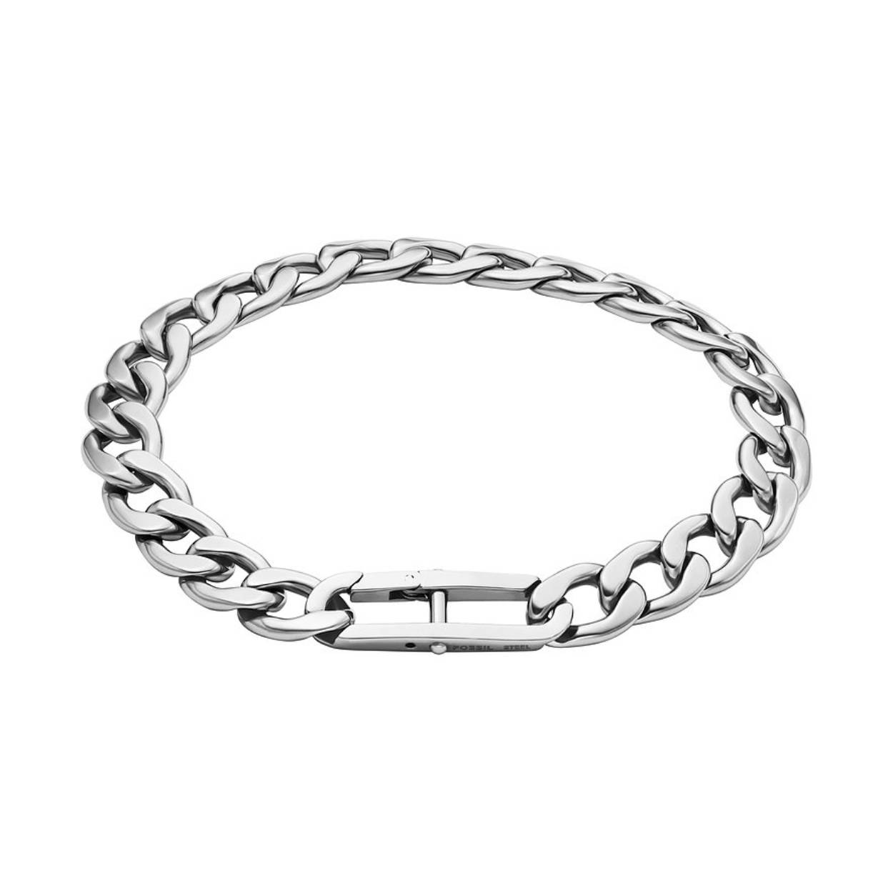 Onze Fossil Heritage sieradencollectie is een gedurfd en tijdloos ontwerp voor iedereen. Deze opvallende roestvrijstalen D–link schakelarmband kan zelfstandig worden gedragen of in combinatie met je favoriete items.
