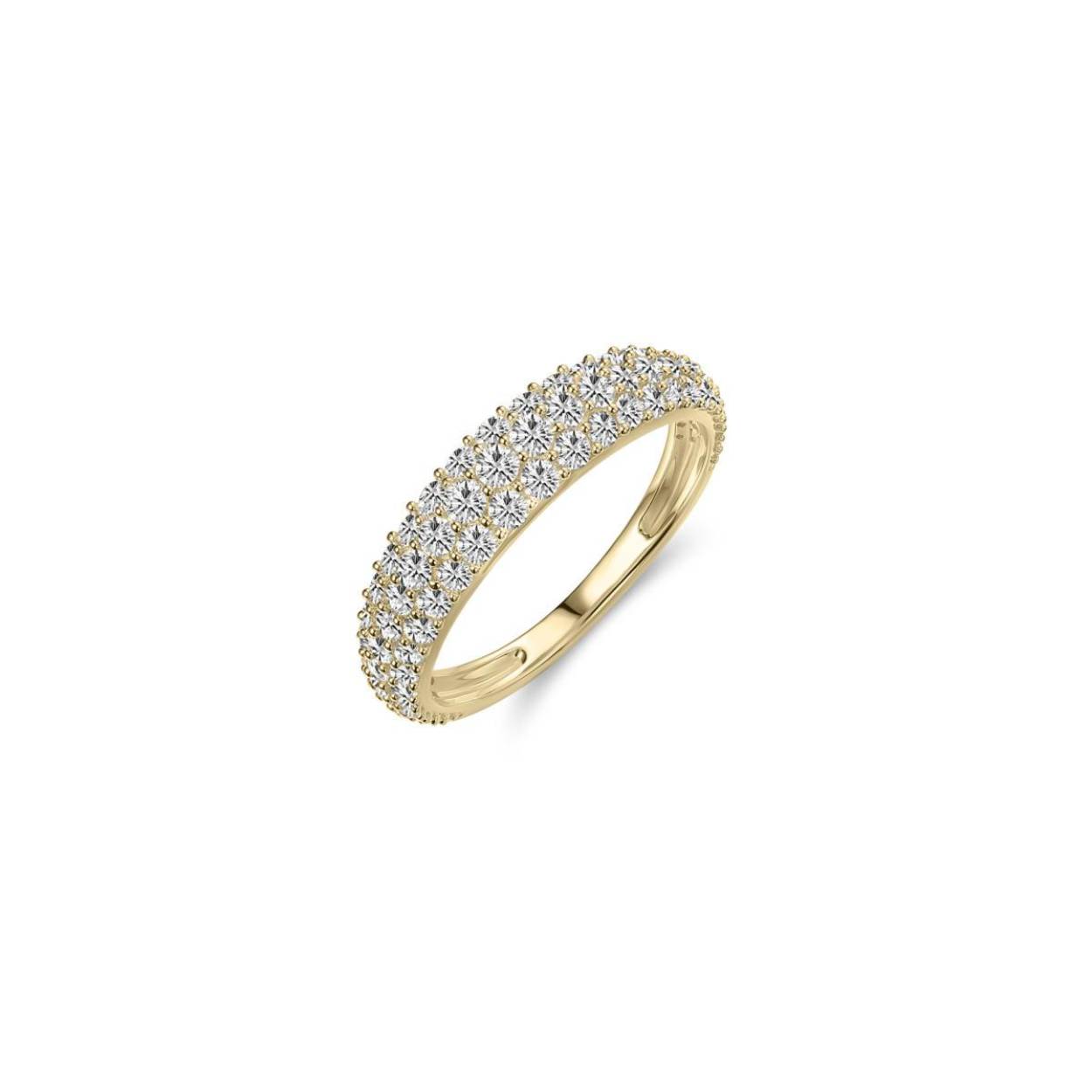 Gisser Gouden ring met zirkonia stenen