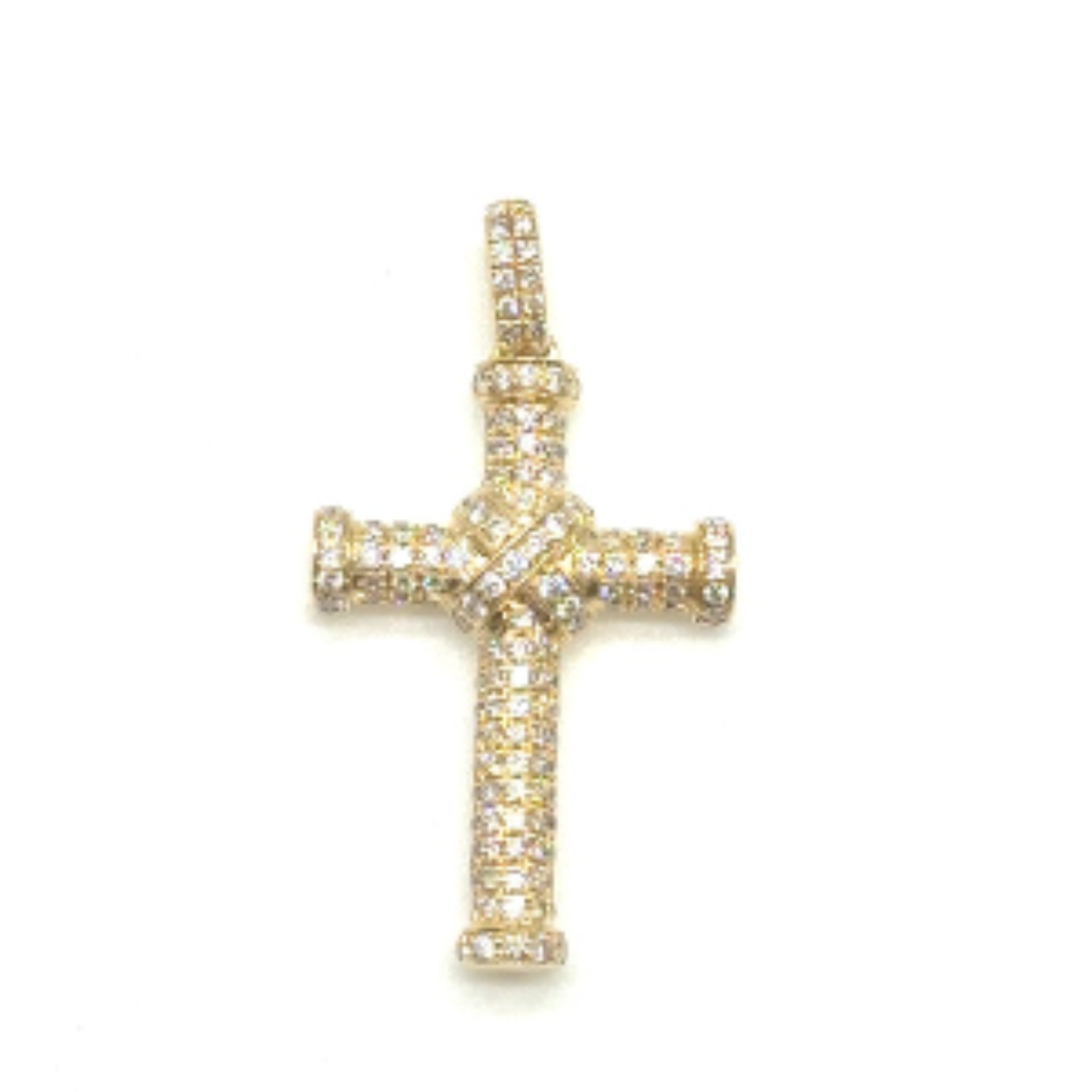 14k gouden diamanten hanger 0.50 crt tw/si