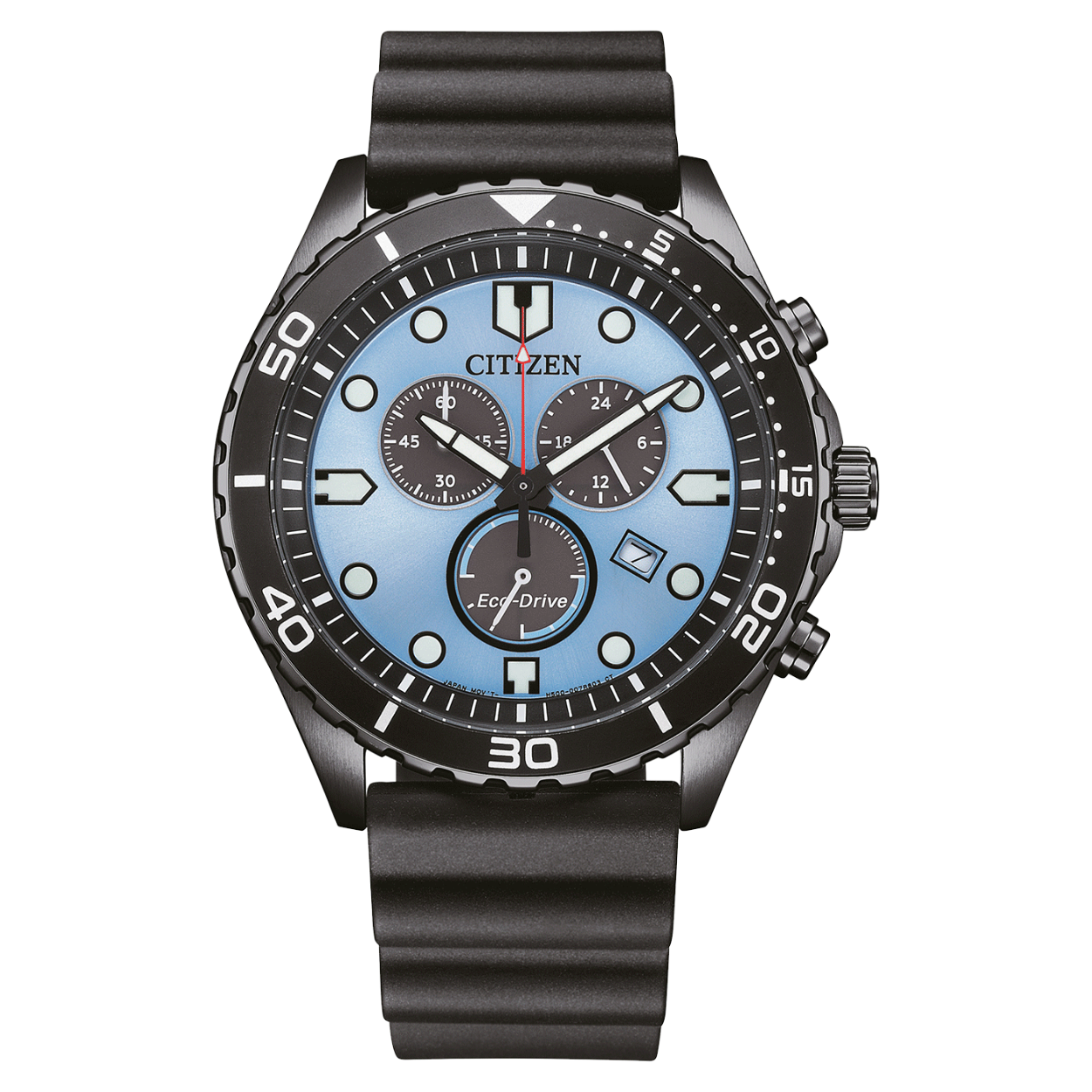 Dit horloge van het merk Citizen heeft een Eco-Drive uurwerk.
Artikelnummer: AT2567-18L

Deze Citizen heeft een 43mm edelstalen kast met een kunststof band. Het horloge is afgewerkt met kristalglas en is 10 ATM / 100 meter waterdicht.

Het Eco-Drive uurwerk heeft een gangreserve van ca. 150 dagen.
Caliber: H500

