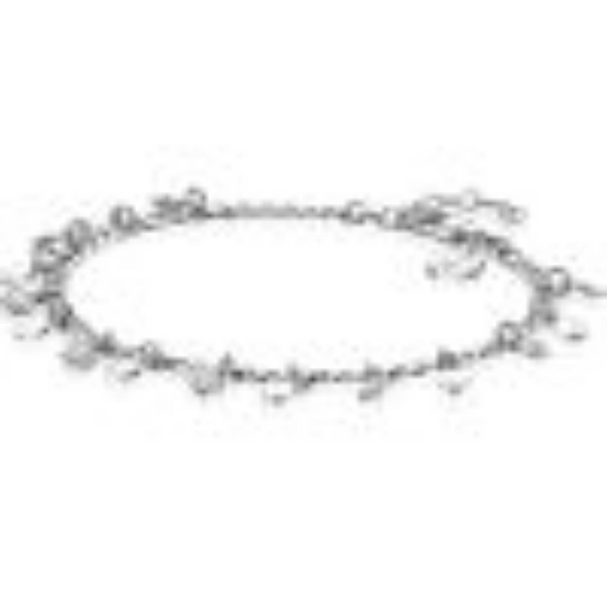 ZINZI zilveren armband palmier schakel 4 mm breed met gold plated ronde siersluiting 19 cm ZIA2369