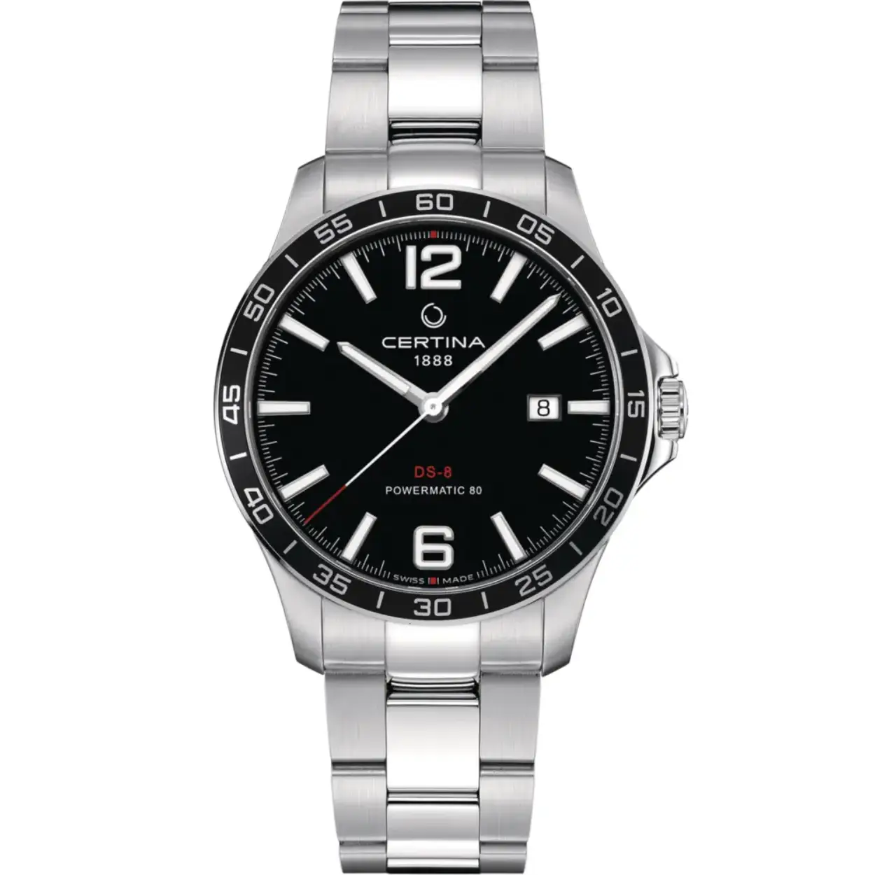 Certina C0338071105700 heeft een zwitsers automatisch uurwerk. Het glas is een saffier glas en de waterdchtheid is 100m. De band is van metaal. 