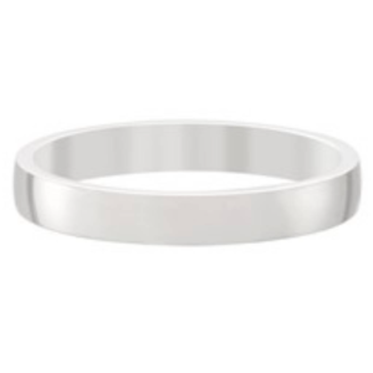 14krt witgouden ring van 3.5mm breed en 1.8mm dik.