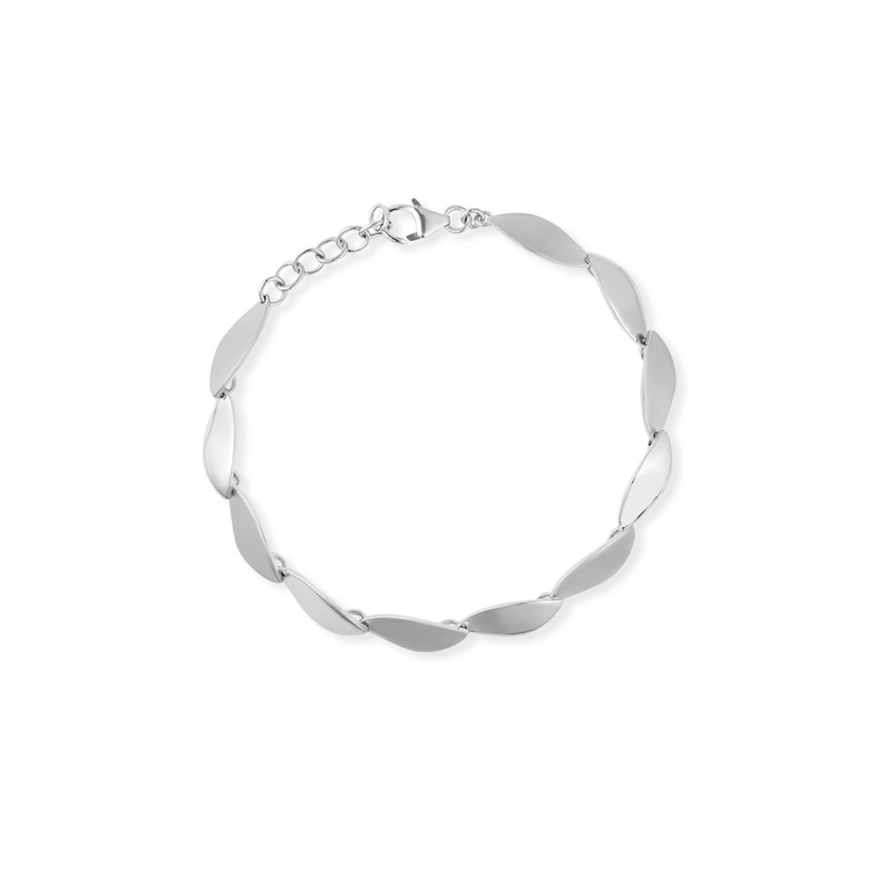 Een armband van het merk Jon Michel. De kleur van het sieraad is zilver.