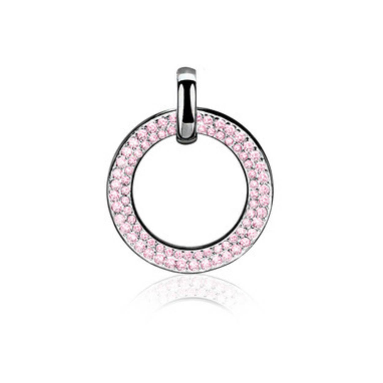 zinzi zilveren hanger roze