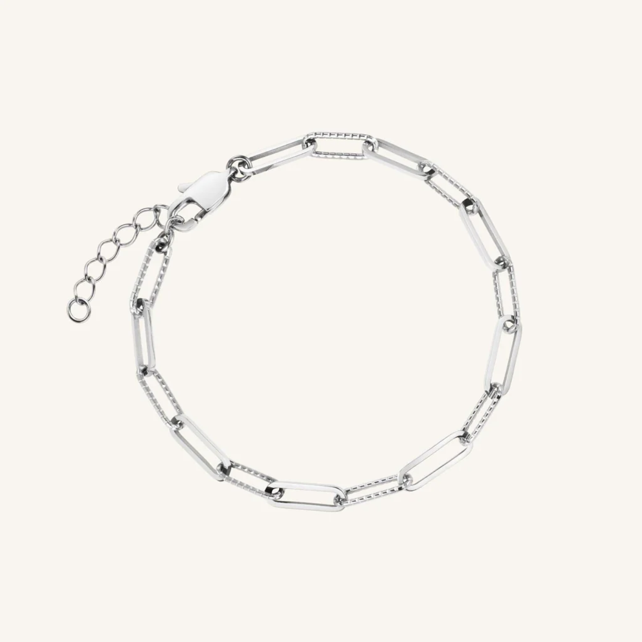 Rosefield Hammered Chain Bracelet Silver JBHCS-J596
16,5-19,5 cm