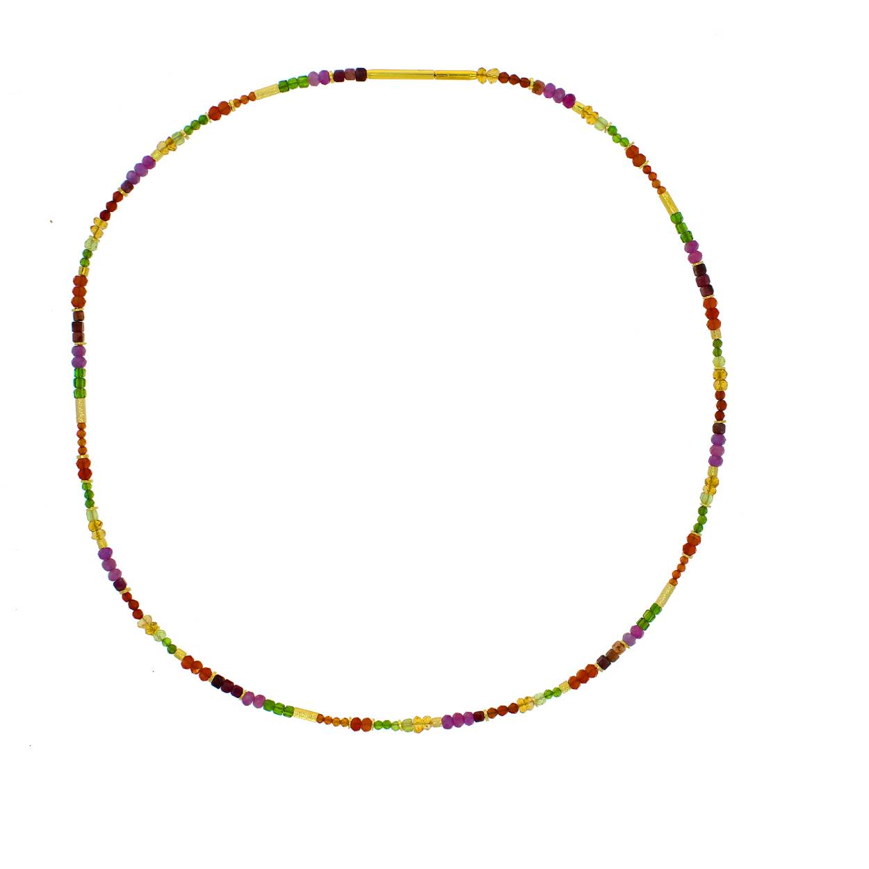 Collier bonte edelstenen