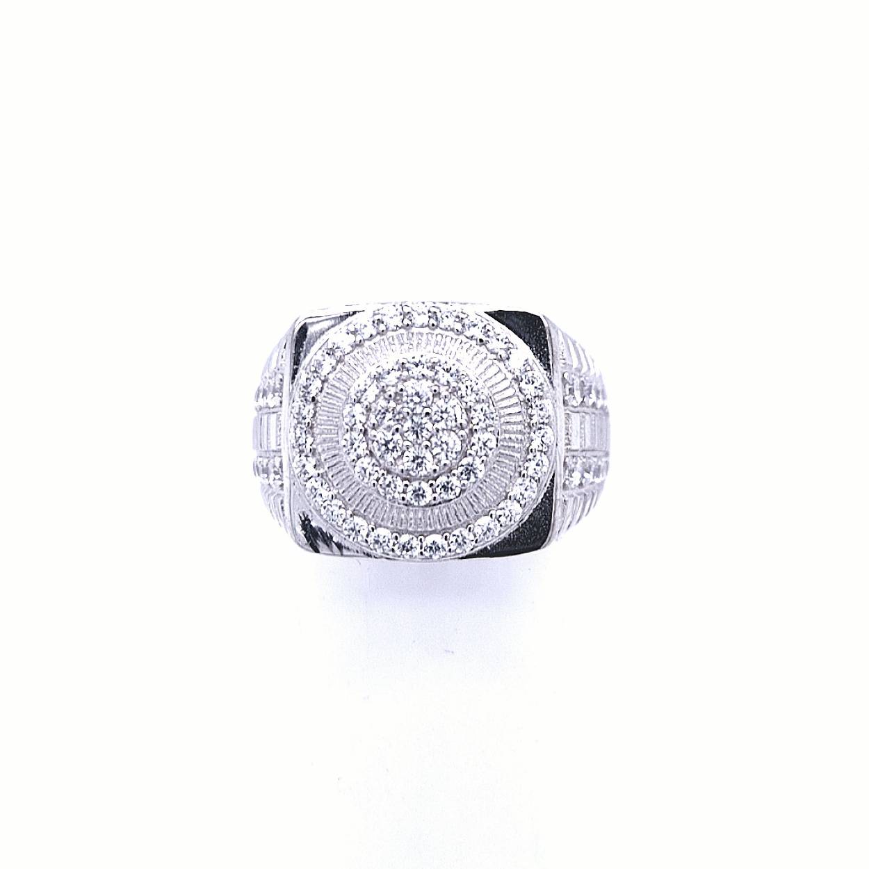 zilveren ring met zirconia