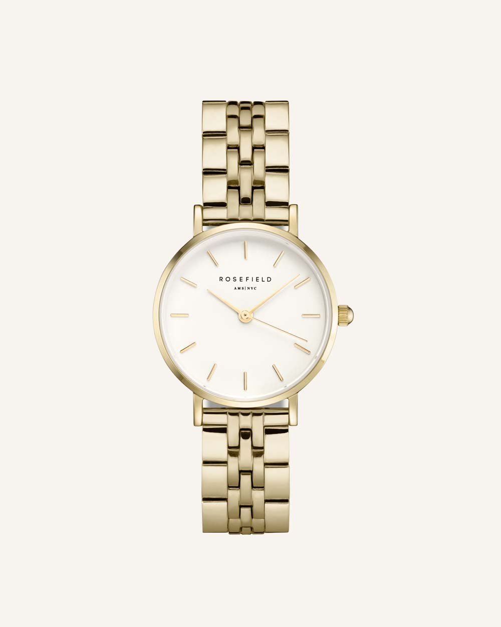 The Small Edit collectie is een klassiek horloge in een modern jasje. Met een kast van 26mm is dit Rosefield's meest verfijnde ontwerp. Shop dit horloge met een roestvrij stalen of leren horlogeband. Wat past bij jou?