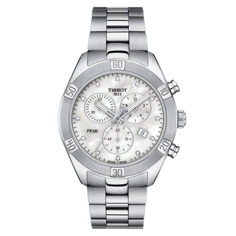 T101.917.11.116.00

TISSOT PR 100 SPORT CHIC CHRONOGRAPH
EEN SPORTIEF EN TEGELIJKERTIJD ELEGANT HORLOGE
MET 12 DIAMANTEN OP DE WIJZERPLAAT