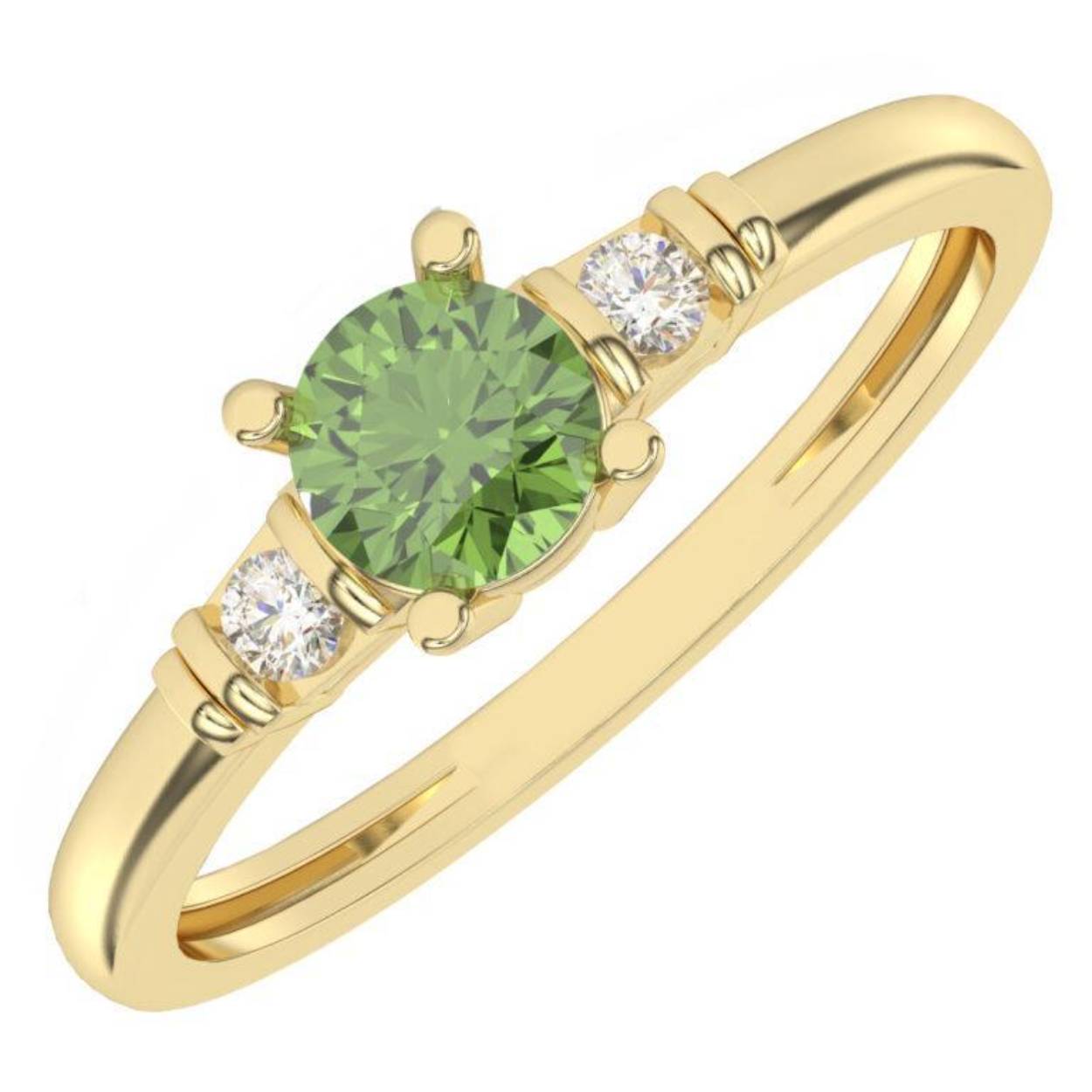 Fantasiering Rond Peridot
