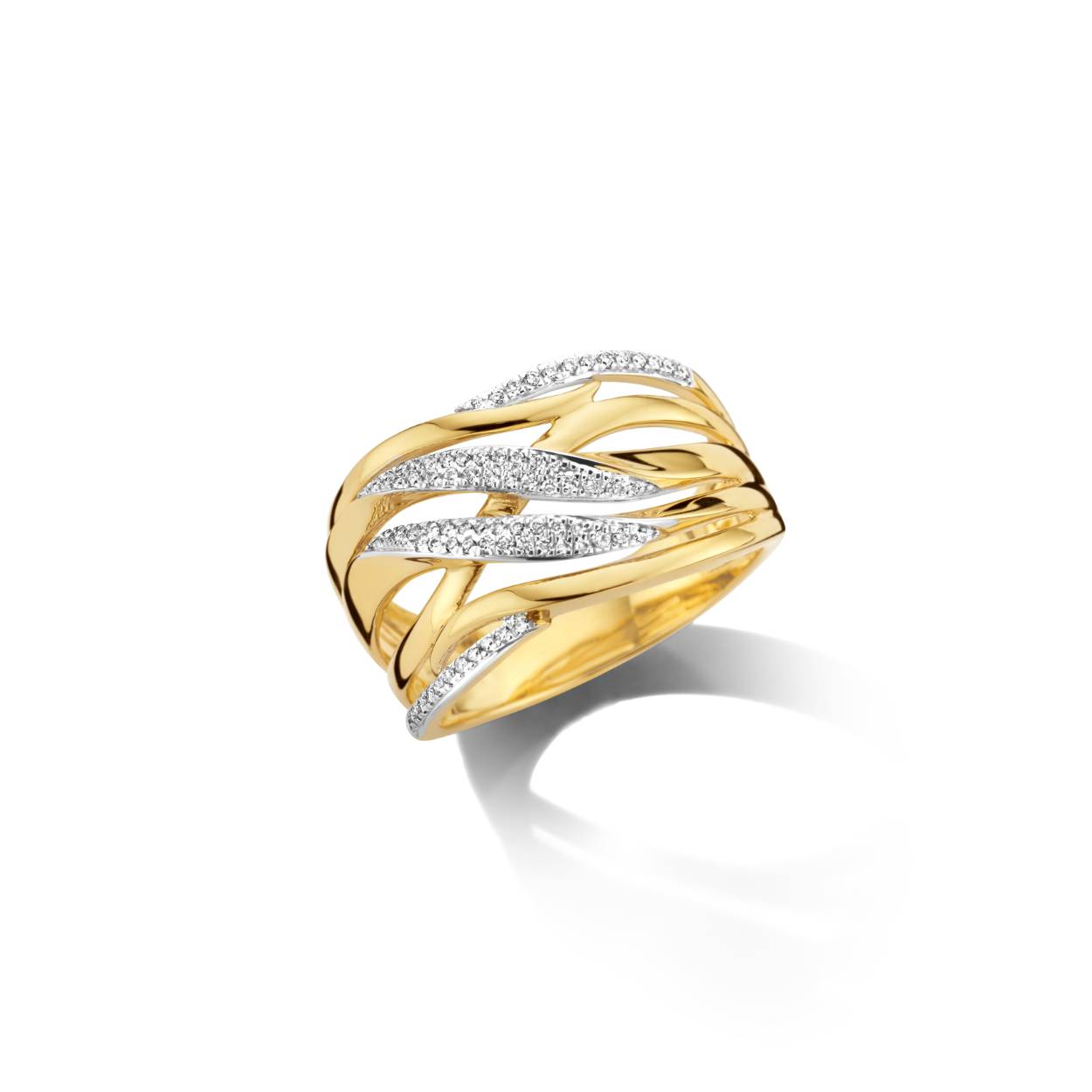 Ring 18 kt + 0.17ct brilj
