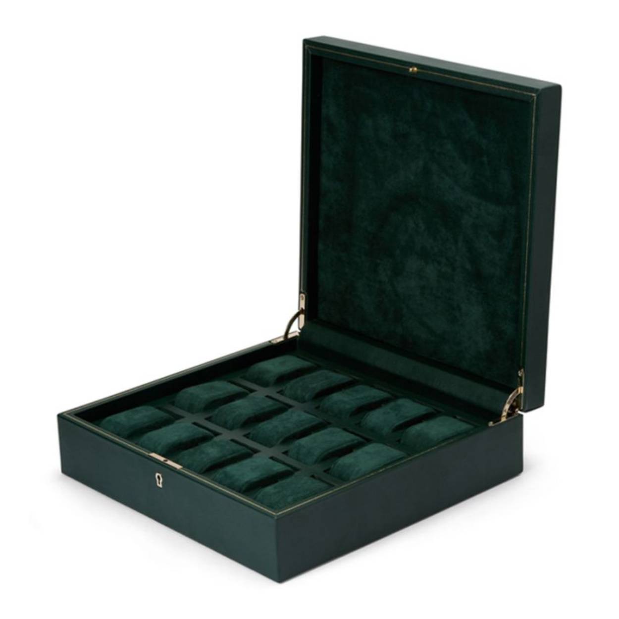 Britisch racing 15 pieces watch box green
