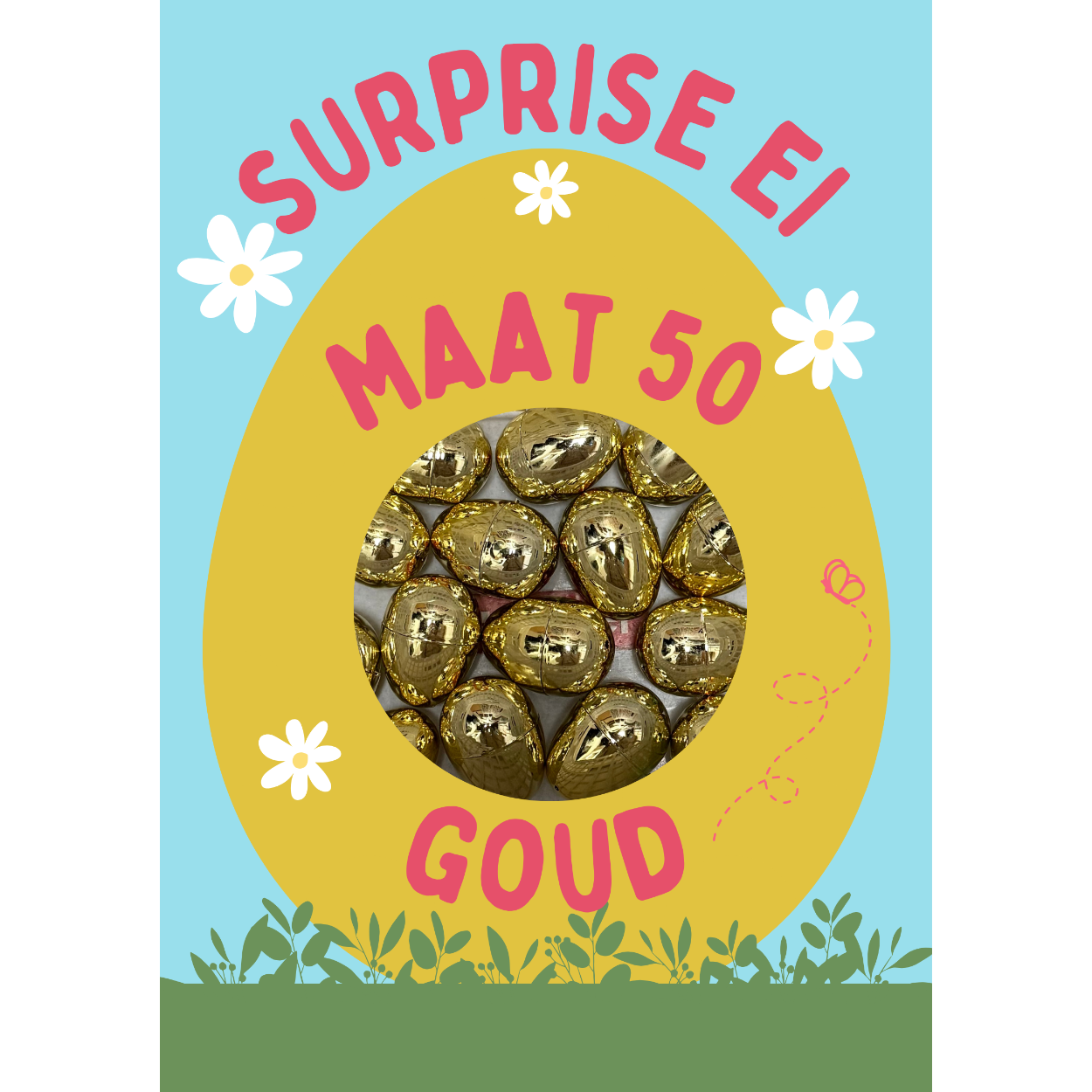 Paas actie:
Suprise Melano Eieren.
U koopt een Surprise ei met daarin
2 Melano aanschuifringetjes voor de
aktieprijs van €10,-!!! :)
Welke? Dat blijft een verrassing tot je het eitje open maakt.
U geeft aan:
1. uw maat
2. de basiskleur( staal/ gold/ rosé/ zwart)

U KUNT NIET RESERVEREN ALLEEN DIRECT BESTELLEN OF NAAR DE WINKEL KOMEN.
(ruilen is niet mogelijk, geen geld terug).