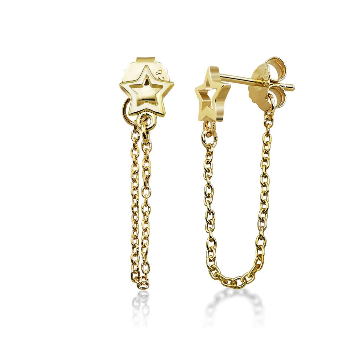 Exclusief Vergulde oorbellen zijn prachtige stud oorbellen van zilver met een glanzende, goudkleurige afwerking. De oorbellen hebben een grootte van 20 mm en stralen elegantie uit. Perfect om dagelijks te dragen of bij een bijzondere gelegenheid. Combineer ze met een stijlvolle outfit voor een verfijnde look. Voeg deze must-have toe aan je sieradencollectie.