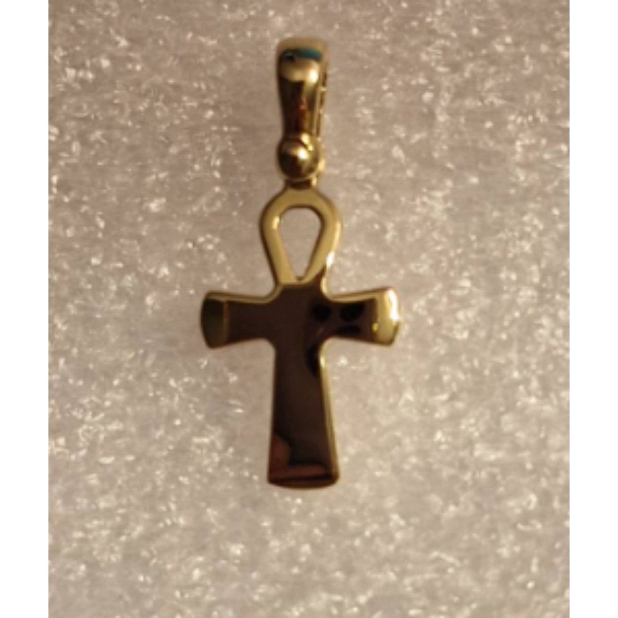 14k geelgoud Ank kruis hanger