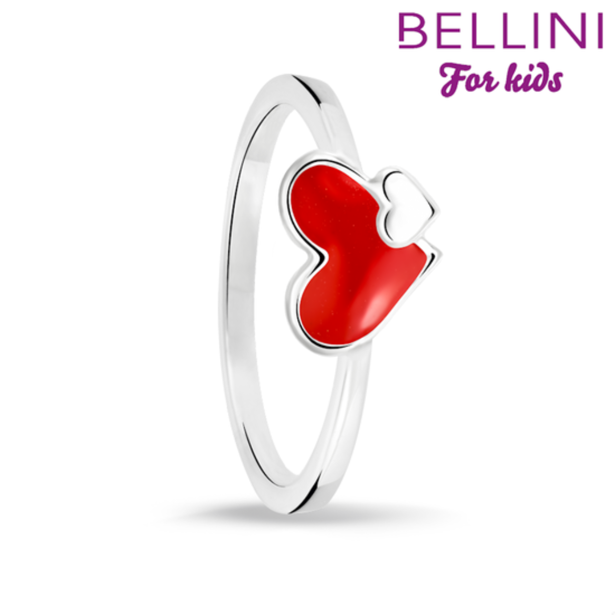 Bellini zilveren ring lieveheersbeestje. De ring heeft een rood en klein zilver hartje. Maak de set compleet met de bijpassende hanger en oorsieraden.
Alle Bellini kindersieraden worden geleverd in het bijbehorende roze sieradendoosje of buideltje en zijn een perfect cadeau voor een verjaardag, zwemdiploma, communie of andere feestelijke gelegenheid. 
Bellini for kids is een sieradenlijn welke speciaal voor de jonge meisjes is ontworpen. De gehele Bellini collectie is gemaakt van het eerste gehalte zilver (925) en voorzien van zirkonia's of vrolijk gekleurd emaille.