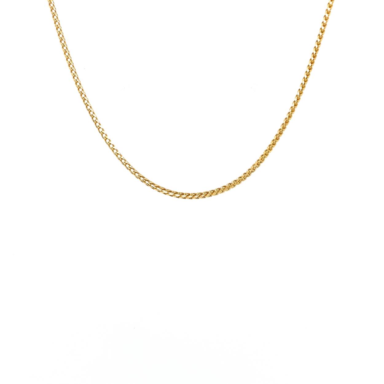 14 krt geelgouden collier met een bingoschakel 45cm