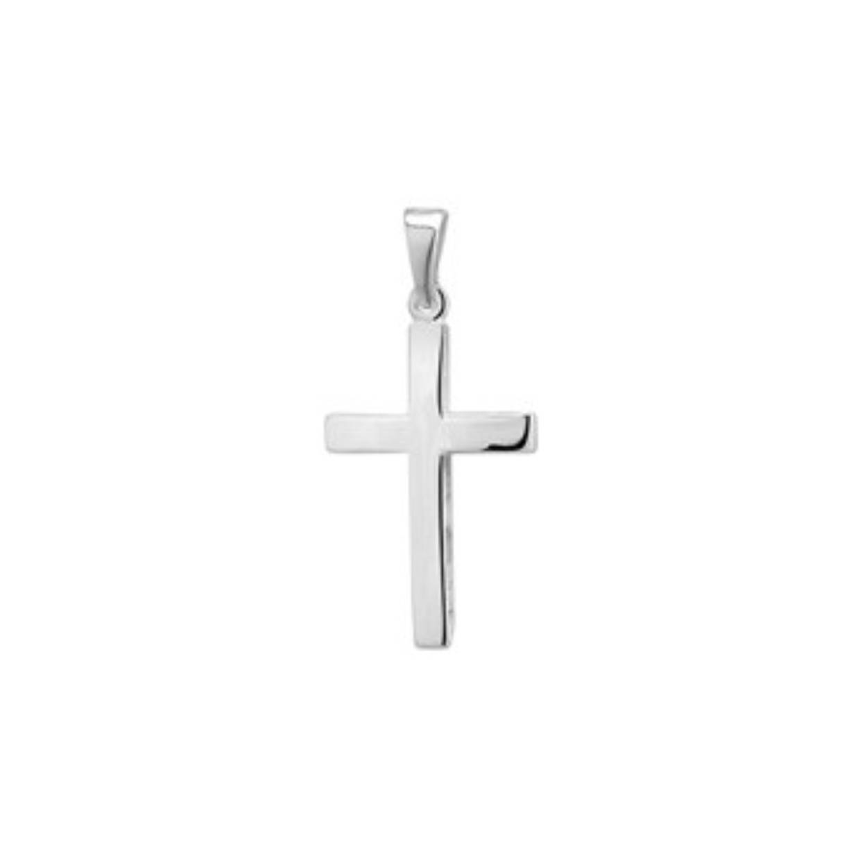 Zilveren hanger, kruis

14 x 24 mm