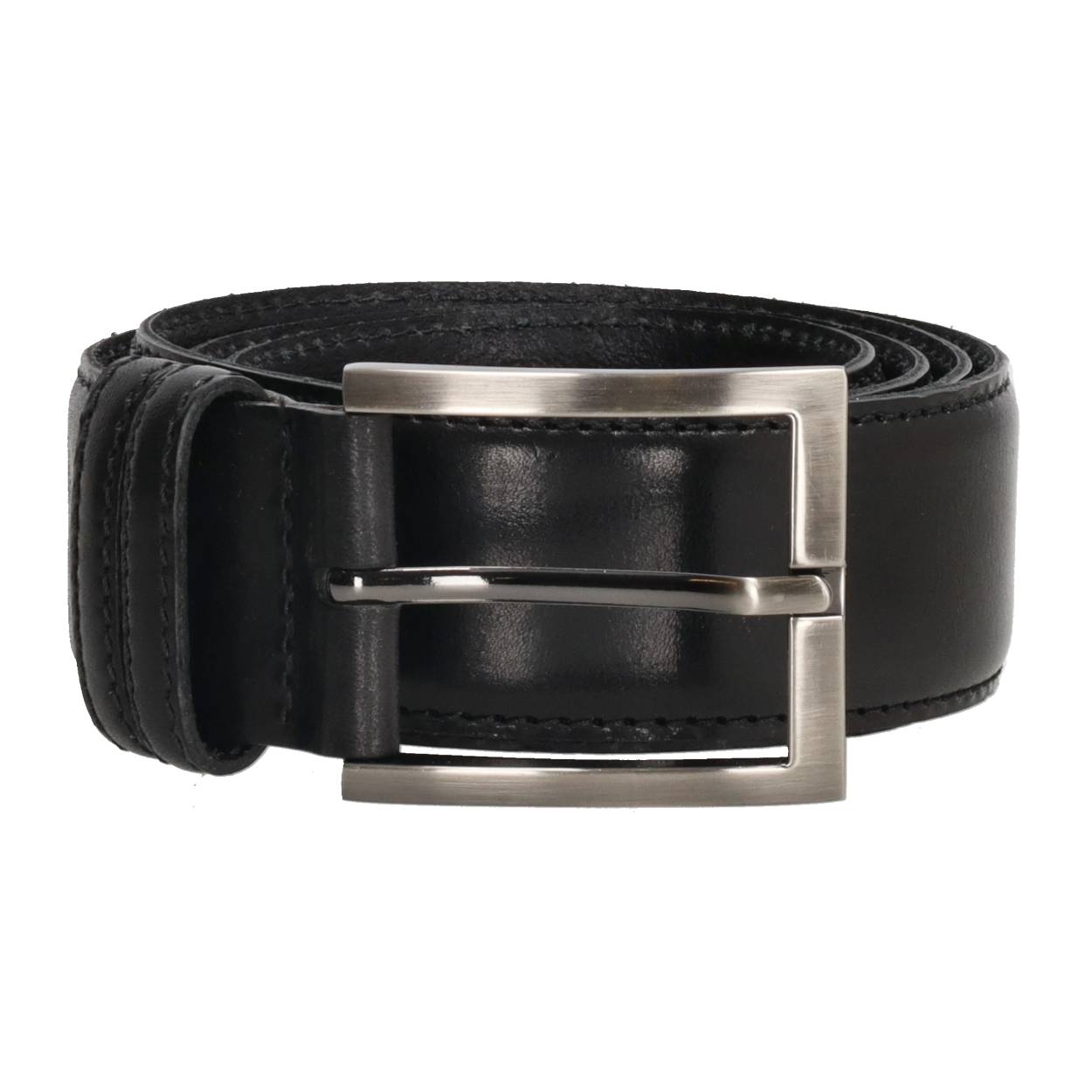 De DD Exclusive Mason riem - 001 zwart 115cm is gemaakt van hoogwaardig leer en heeft een stoere uitstraling. De riem is voorzien van een zilveren gesp en heeft een verstelbare lengte van 115 cm. Draag hem om je taille als statement accessoire bij elke outfit. Perfect voor zowel casual als formele gelegenheden. Maak je look compleet met deze stijlvolle riem.