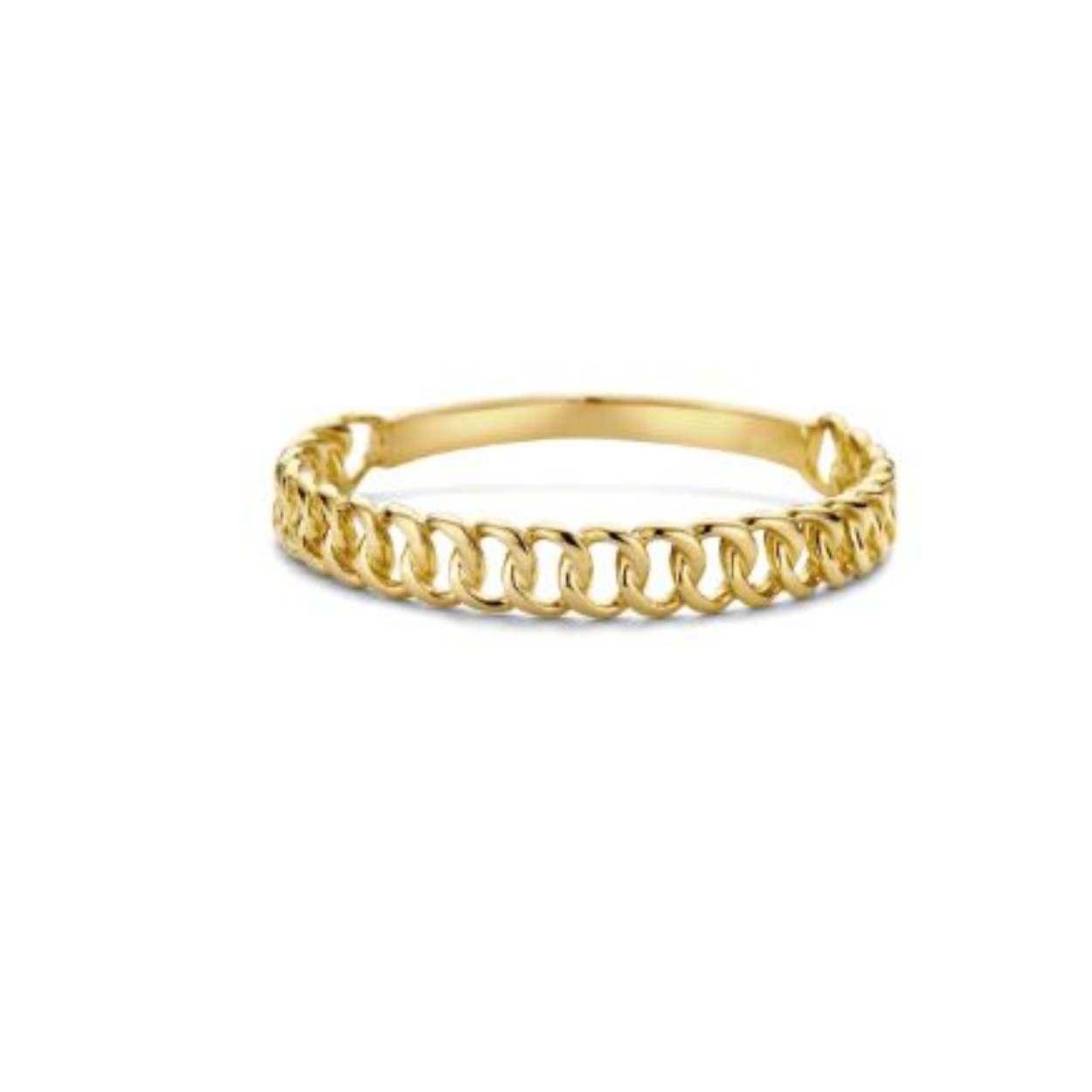 14kt gouden schakelring