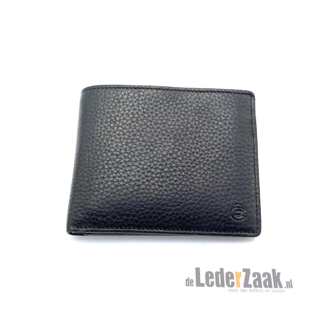 Zwarte billfold portemonnee Esquire 22952700 
- Uitwisseling in liggend formaat
- Cardsafe-systeem en RFID-bescherming
- 8 creditcardvakken
- open vak
- 2 bankbiljetten vak met geheim vak en muntvakje
Afmetingen: 11,5 x 9,5 x 1 cm